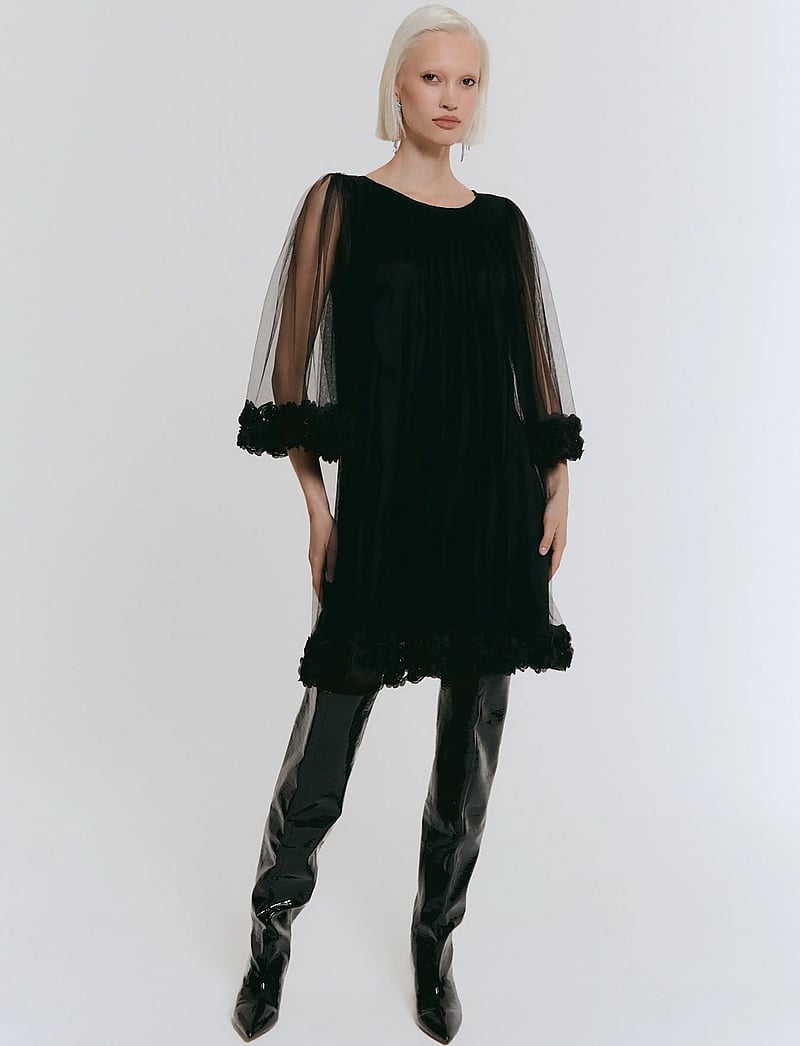 Ida Sjöstedt - RIVER ROSE DRESS - peokleidid - black - 0