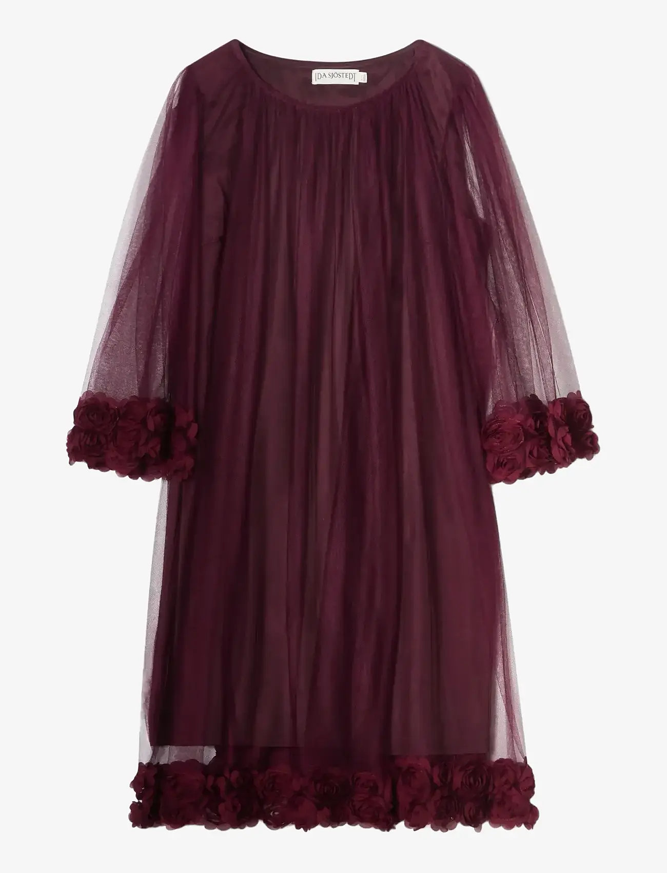 Ida Sjöstedt - RIVER ROSE DRESS - peokleidid - burgundy - 1
