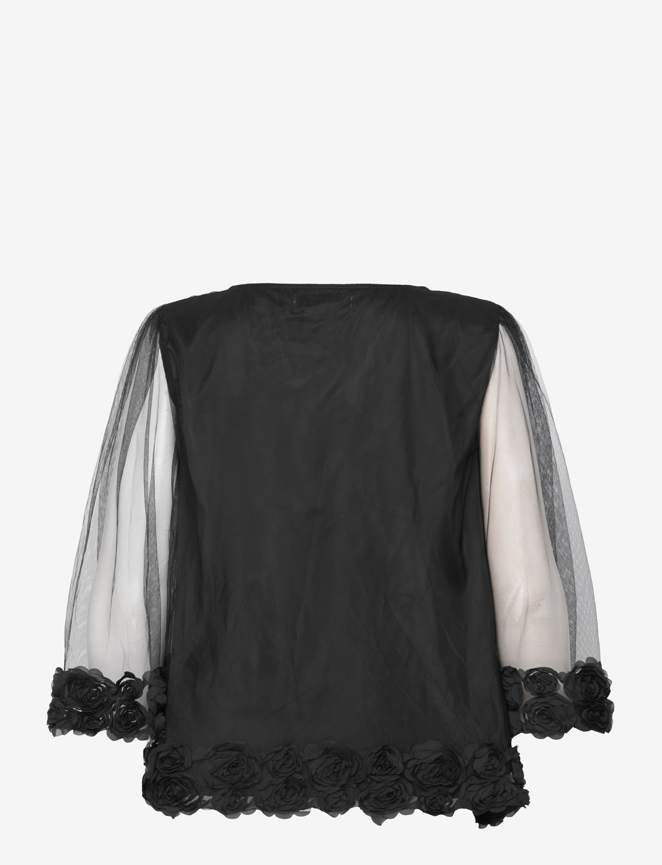 Ida Sjöstedt - ISTCARISMAROSE TOP - short-sleeved blouses - black - 2