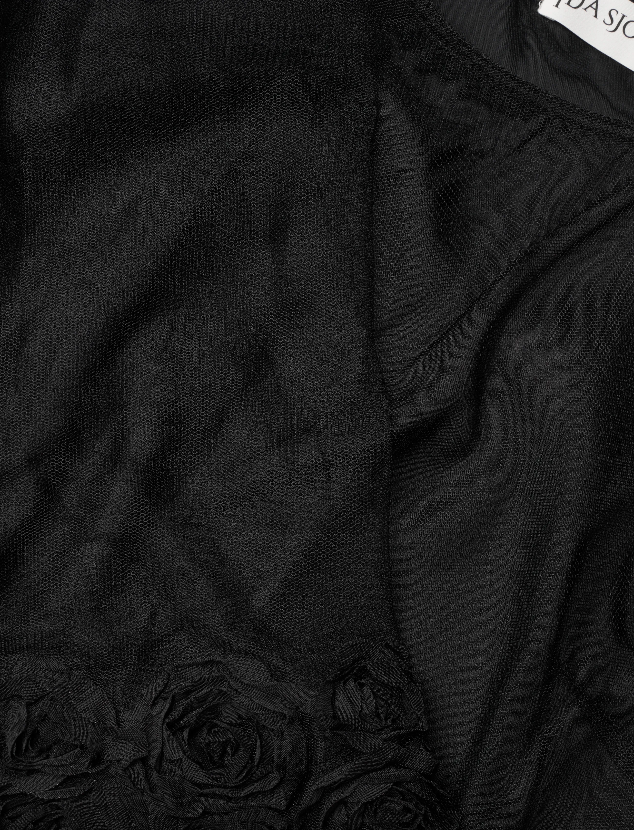 Ida Sjöstedt - ISTCARISMAROSE TOP - kortærmede bluser - black - 3