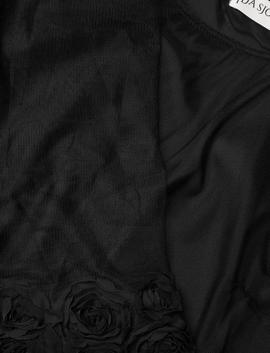 Ida Sjöstedt - ISTCARISMAROSE TOP - kortærmede bluser - black - 3