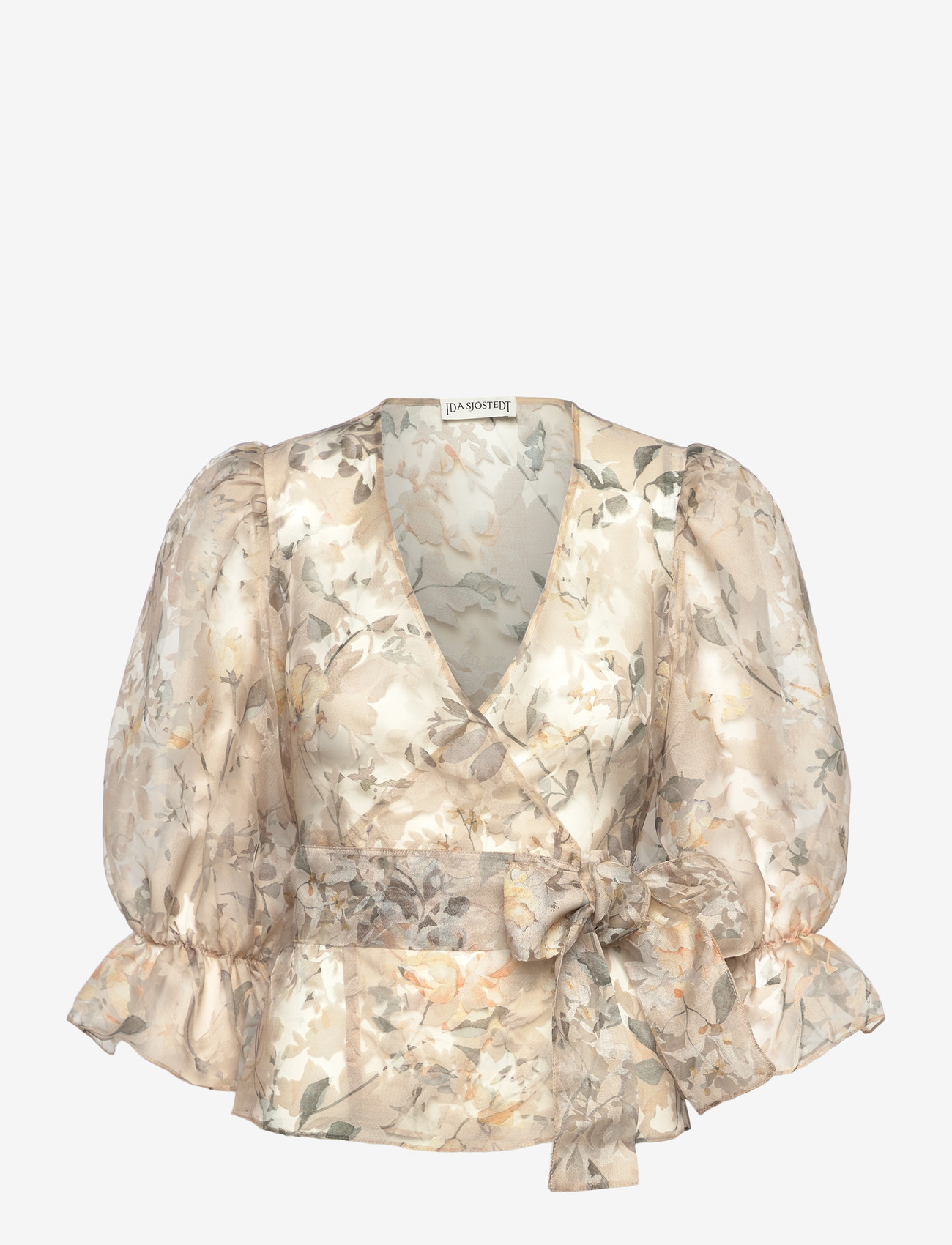 Ida Sjöstedt - BETH BLOUSE - kurzämlige blusen - champagne meadow - 1