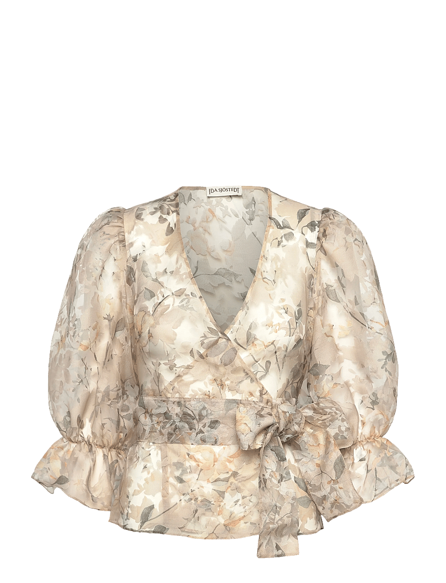 Ida Sjöstedt - BETH BLOUSE - blusen mit dreiviertelärmel - champagne meadow - 1