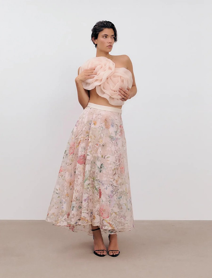 Ida Sjöstedt - GARDENIA SKIRT - maxi nederdele - dainty floral - 0