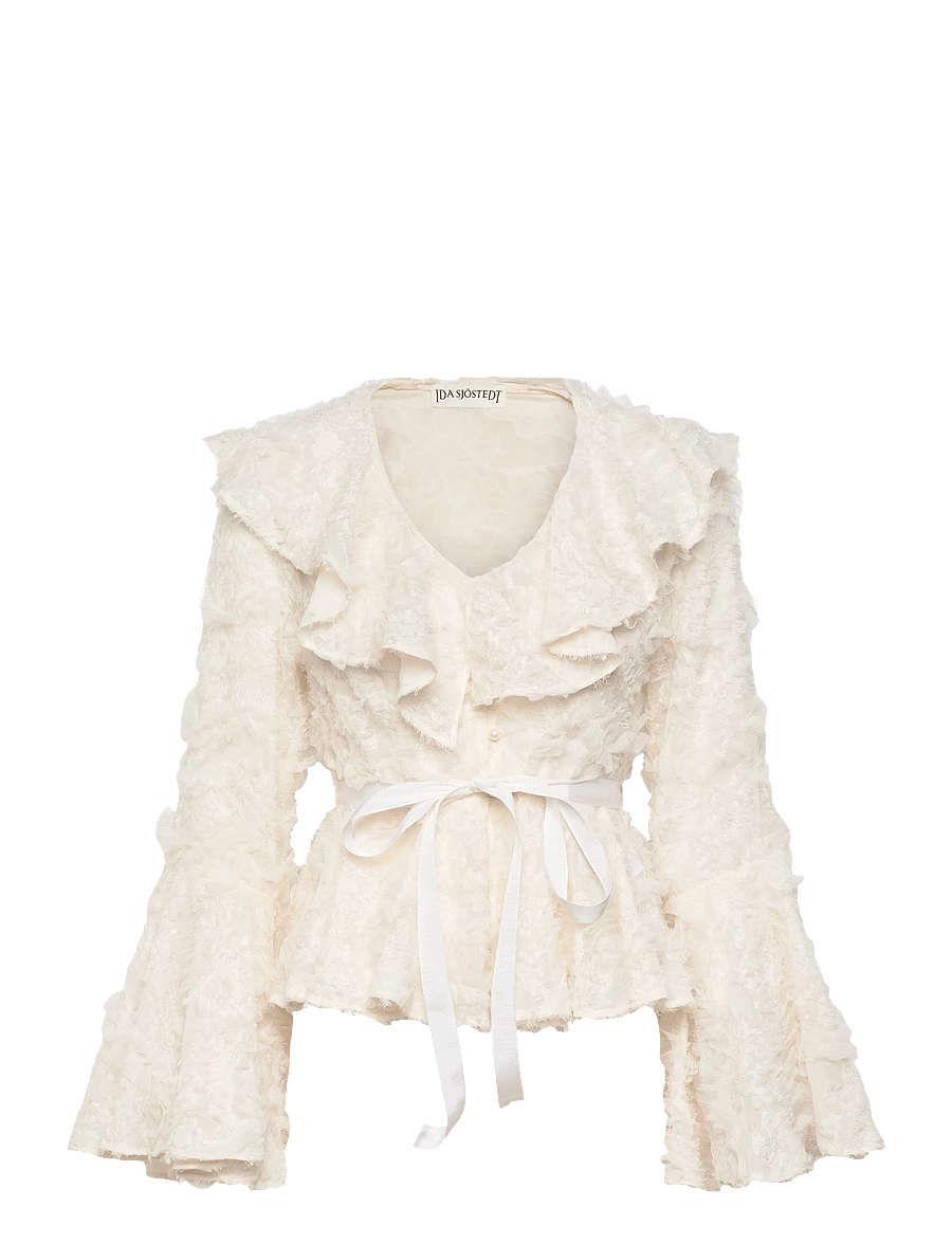Ida Sjöstedt - DESIREE BLOUSE - langärmelige blusen - cream white - 1