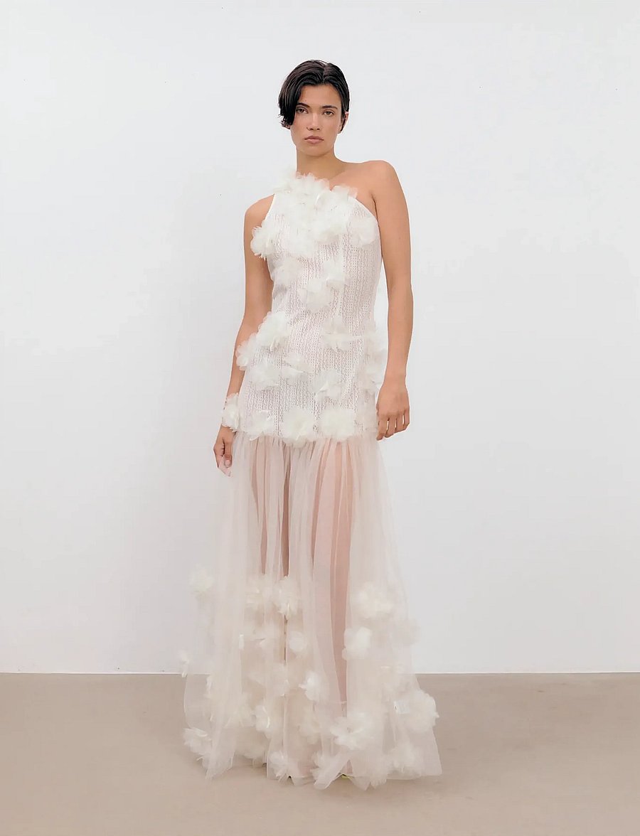 Ida Sjöstedt - SERENITY GOWN - Õhtukleidid - cream white - 0
