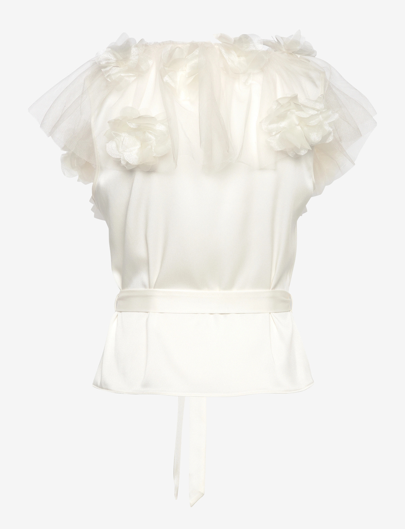 Ida Sjöstedt - VIOLA TOP - Ärmellose blusen - cream white - 2