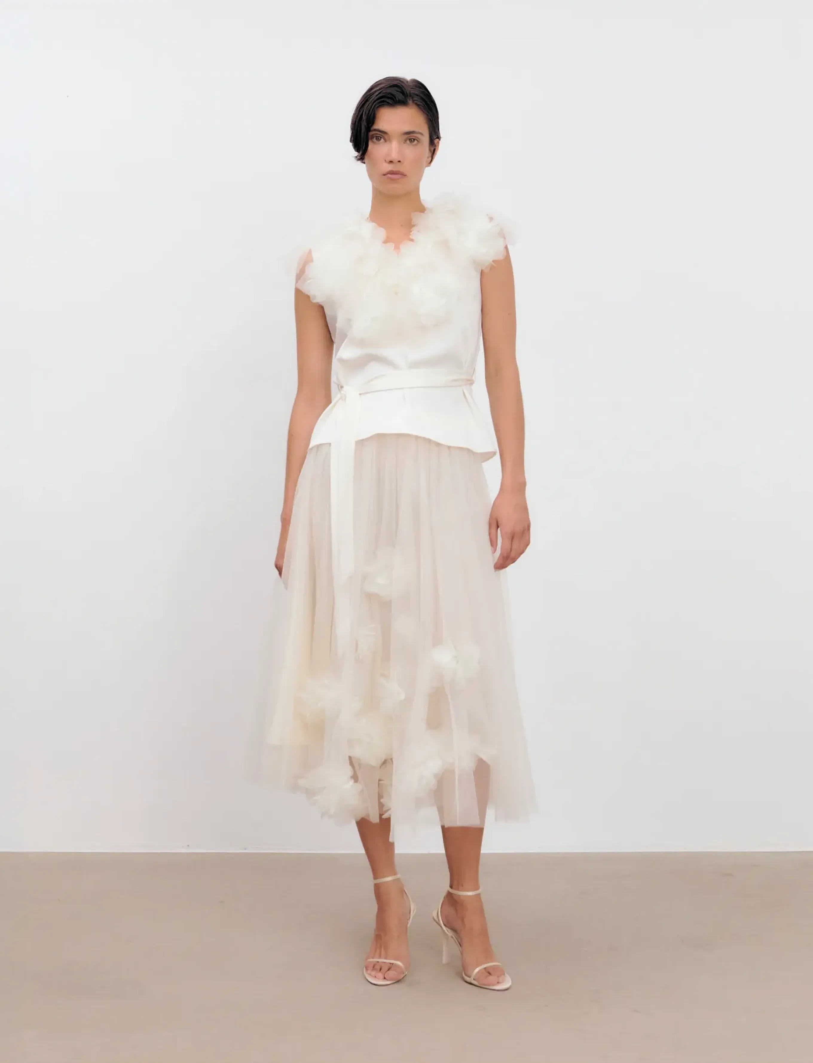 Ida Sjöstedt VIOLA TOP - Ida Sjöstedt - CREAM WHITE / cream