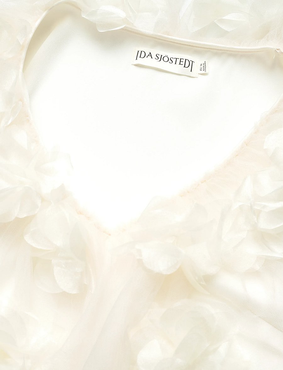 Ida Sjöstedt - VIOLA TOP - ermalausar blússur - cream white - 3