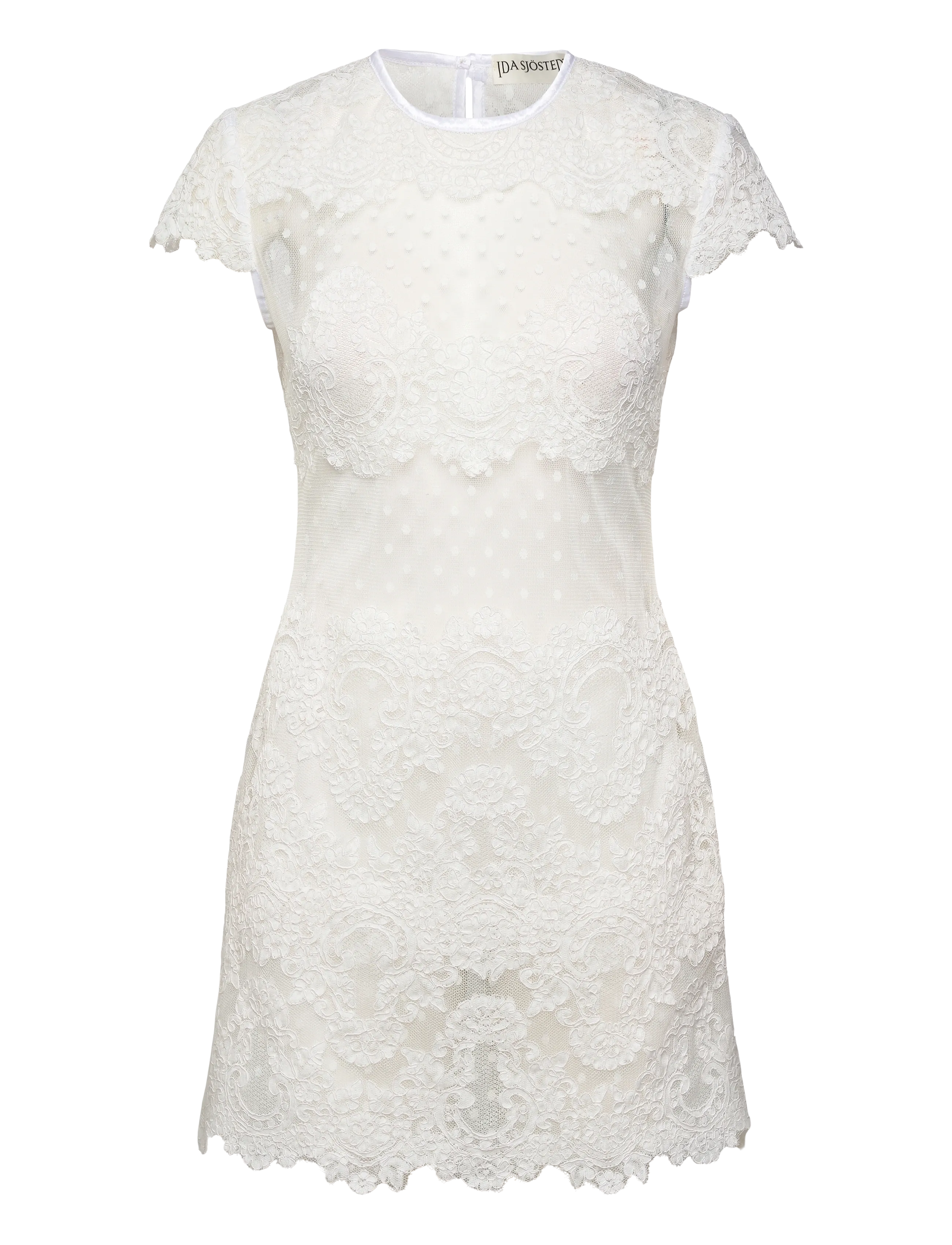 IDA SJÖSTEDT Meena Kleid Cream - 40 - Damen