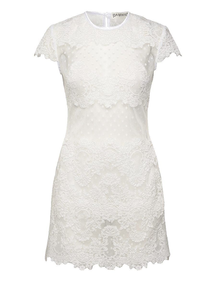 Ida Sjöstedt - MEENA DRESS - blondekjoler - ivory - 1