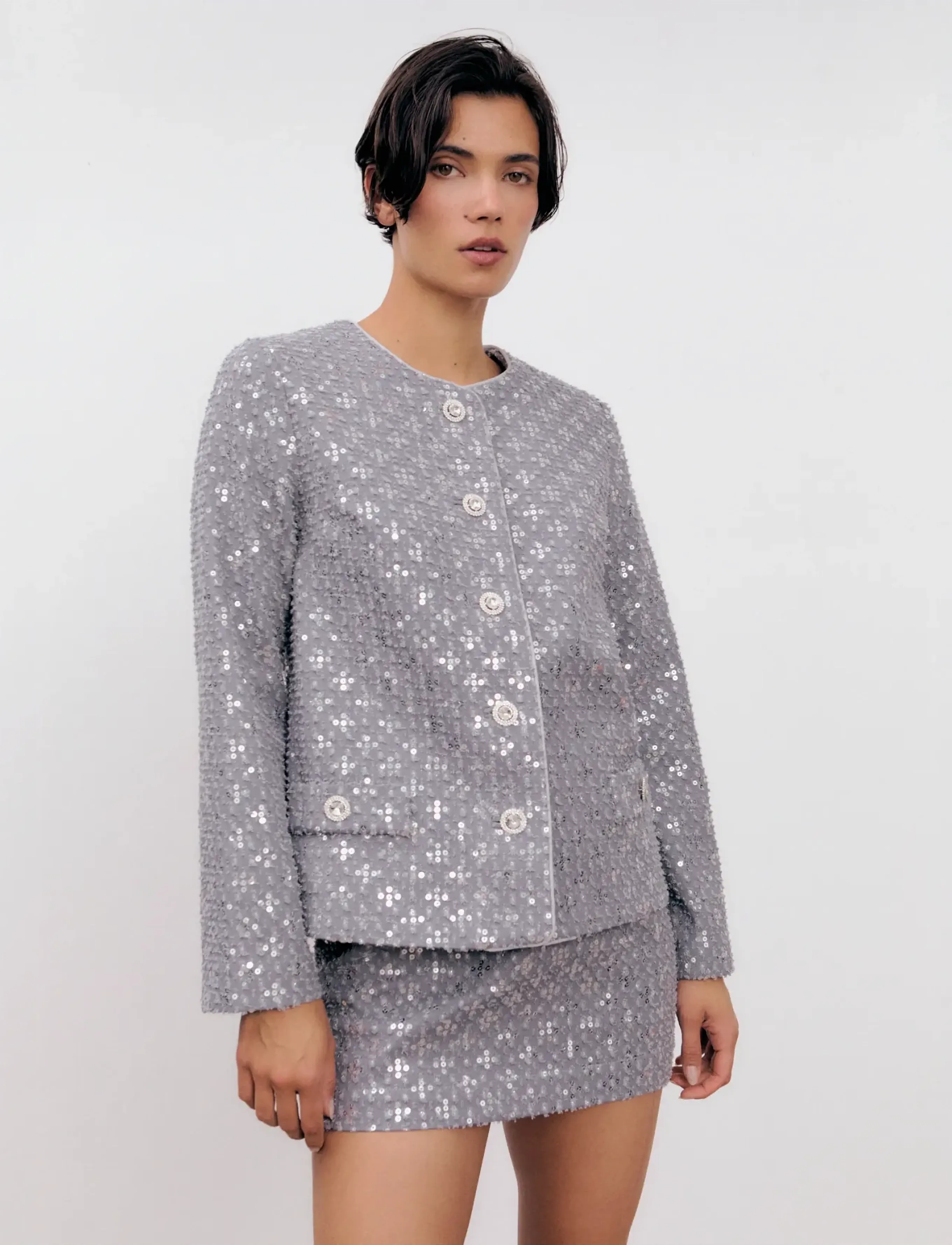 Ida Sjöstedt ROSIE JACKET - Jakker & Frakker - WASHED LIGHT GREY / grey