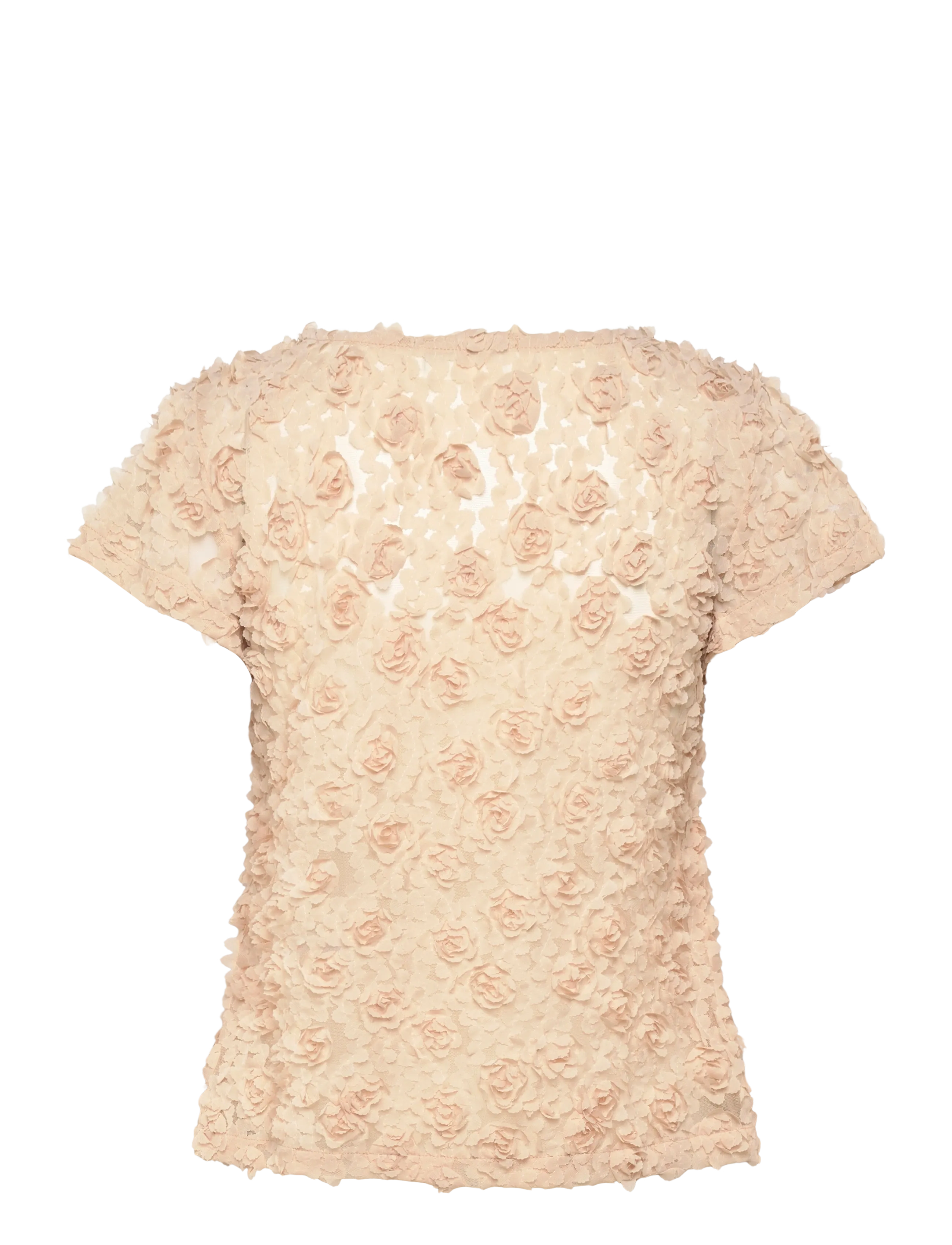 Ida Sjöstedt - ISTJULIE 3D TOP - t-särgid - sand - 2