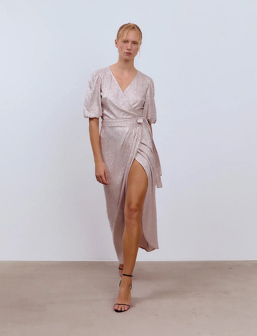 Ida Sjöstedt - ISTDYLAN DRESS - evening dresses - soft pink silver - 0