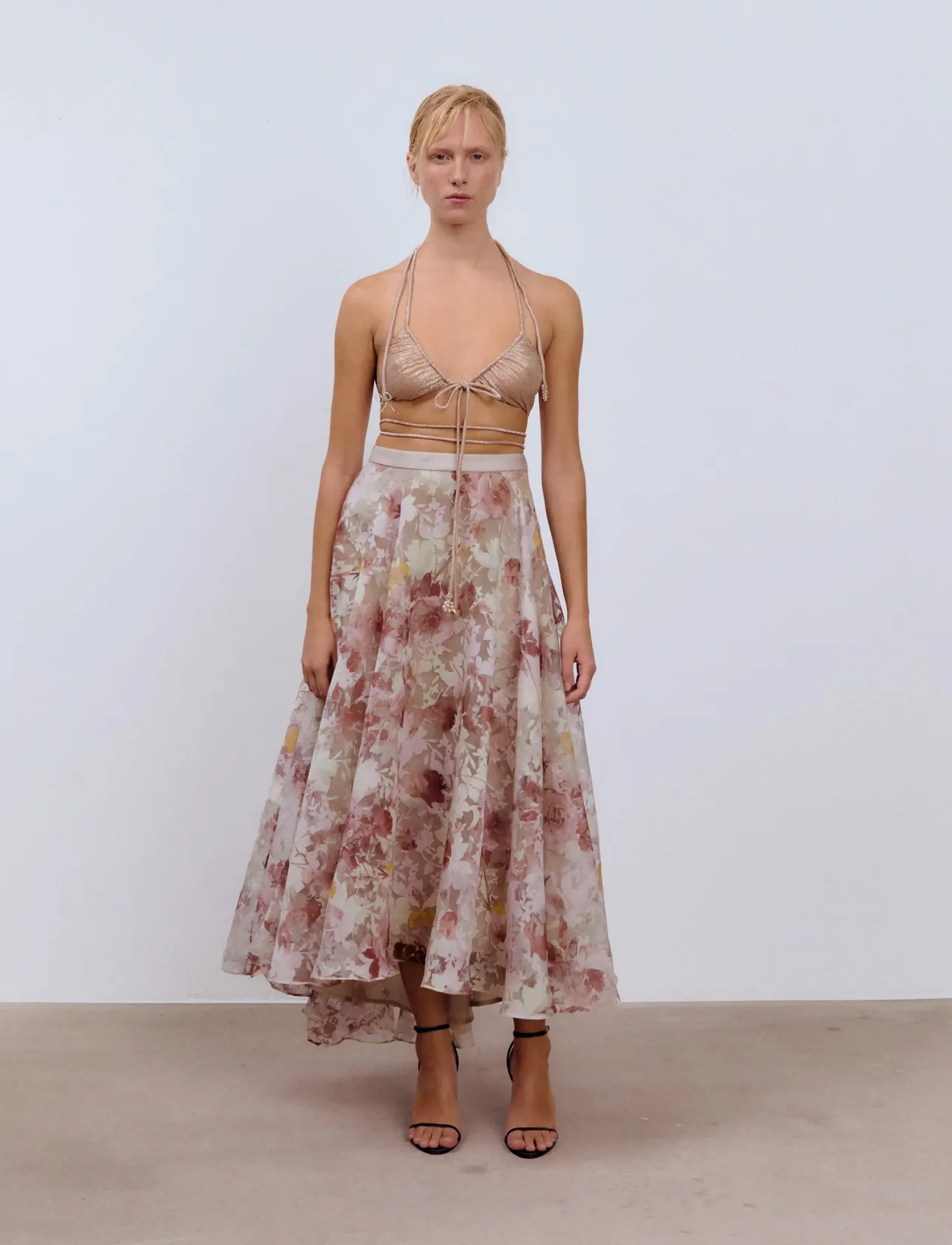 Ida Sjöstedt - ISTGARDENIA SKIRT - maksiseelikud - vintage rose - 0