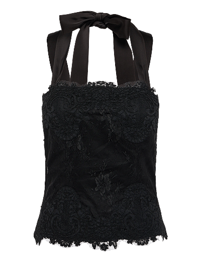 Ida Sjöstedt MIRA TOP - T-shirts & Tops - BLACK / black
