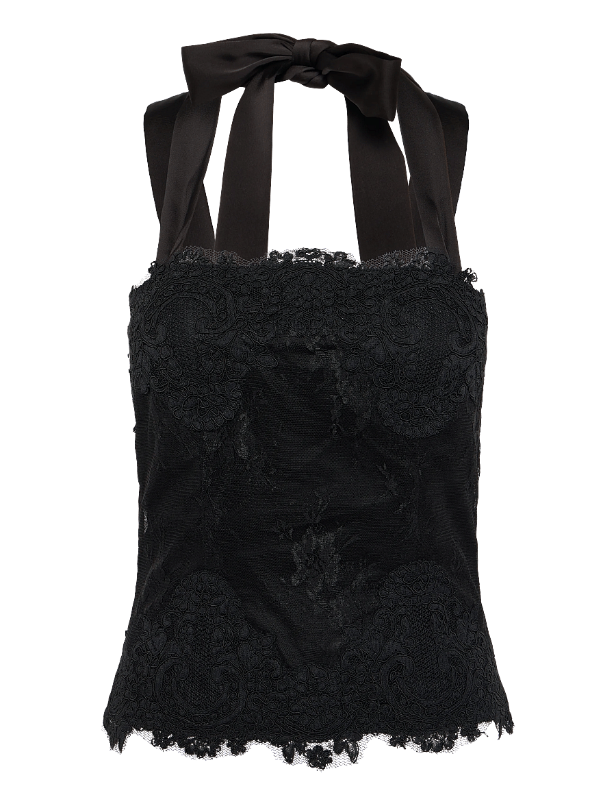 Ida Sjöstedt - MIRA TOP - Ärmellose tops - black - 1