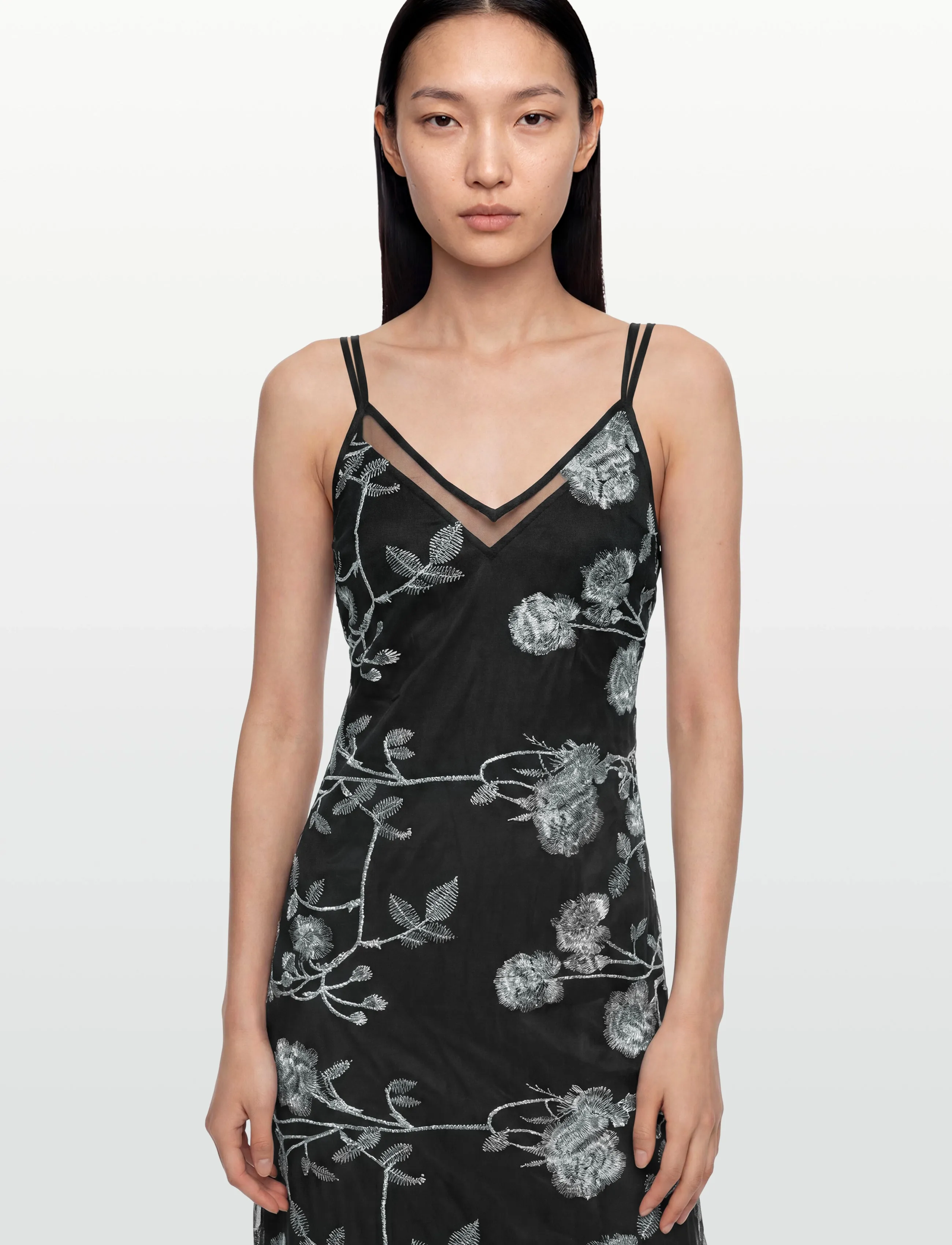 Ida Sjöstedt - EVANGELINE DRESS - evening dresses - grey floral (with slip) - 3