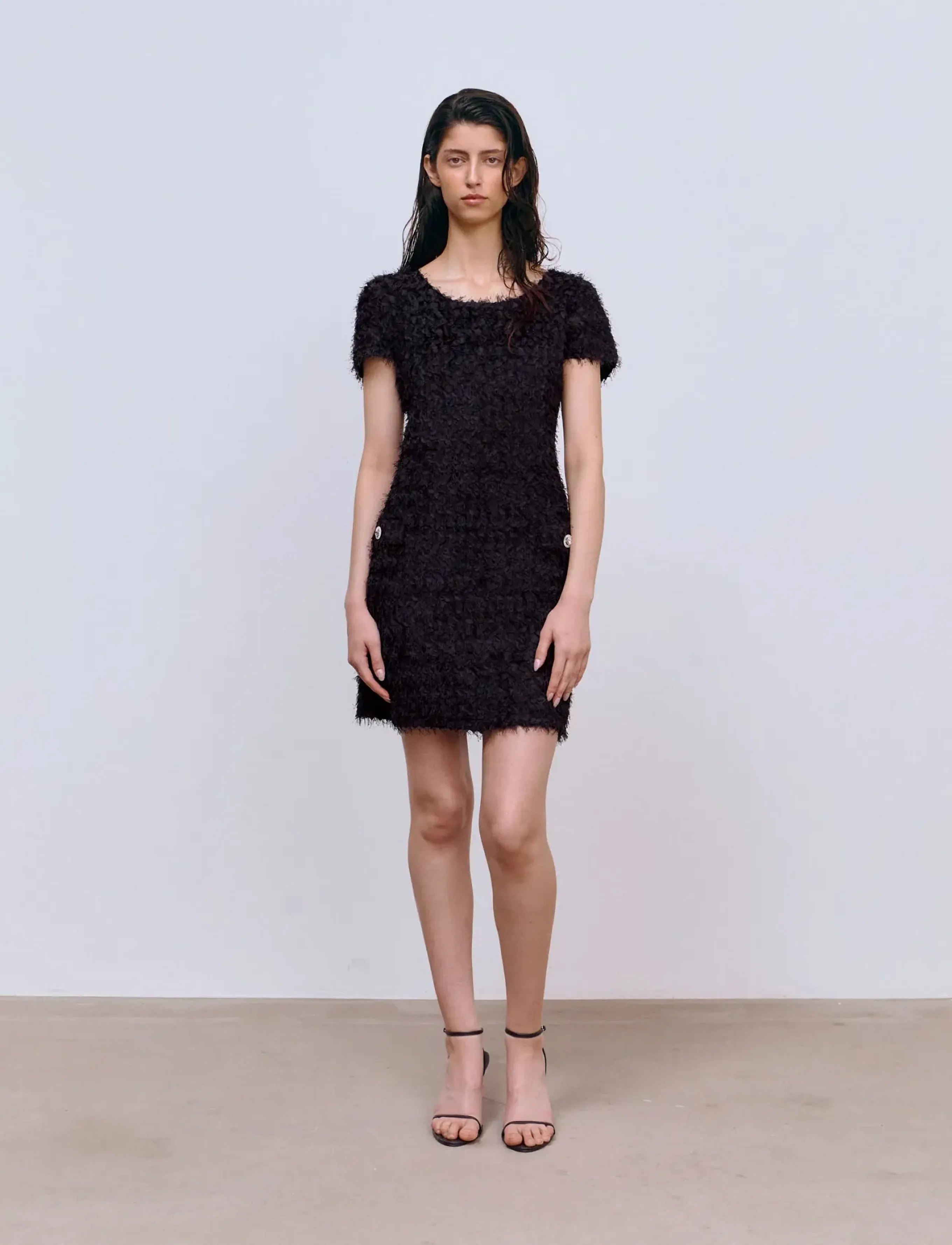 Ida Sjöstedt Annie Dress, Kvinder, Frynsekjole, Sort, Str: 42