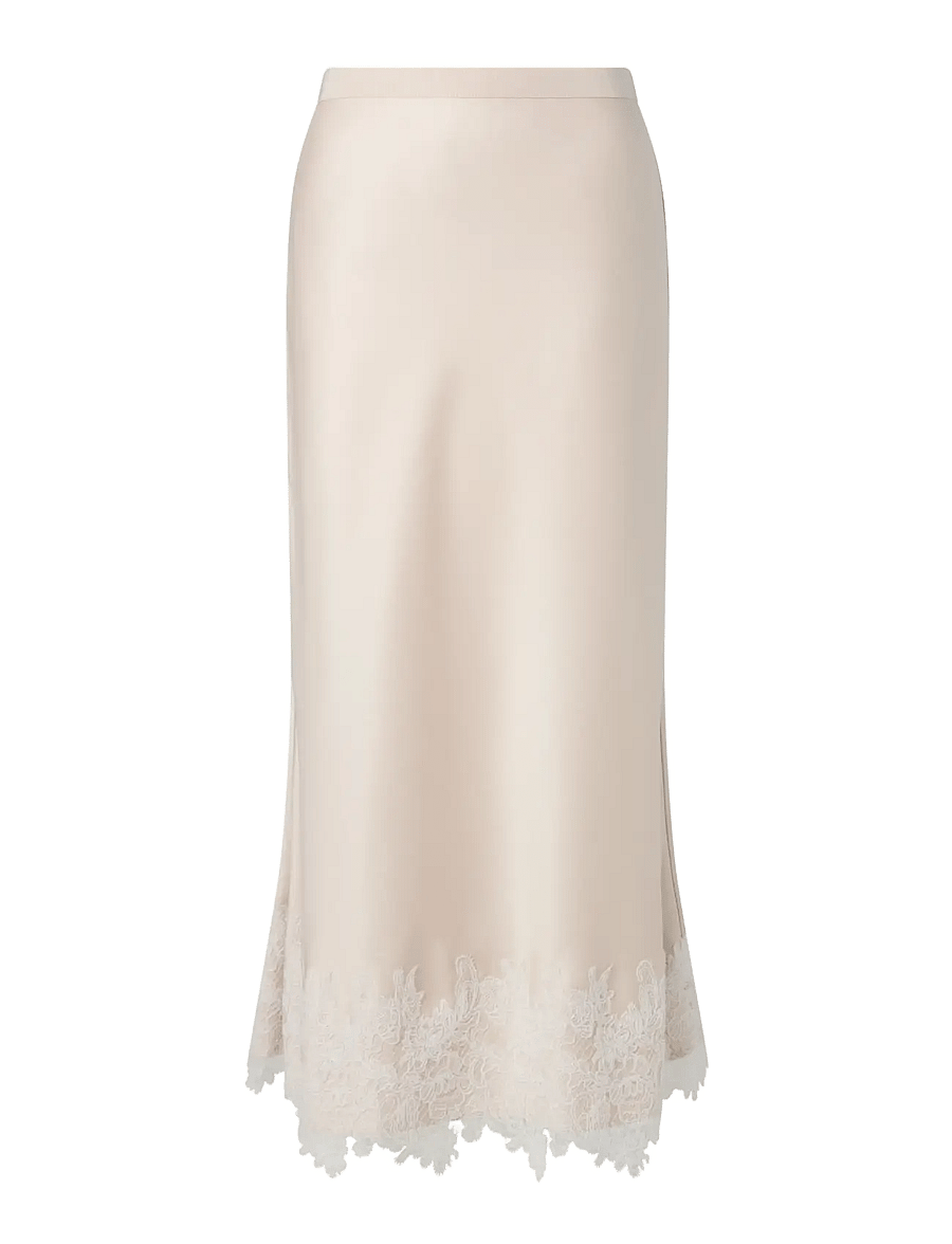 Ida Sjöstedt - ANA SKIRT - satiinseelikud - beige - 1
