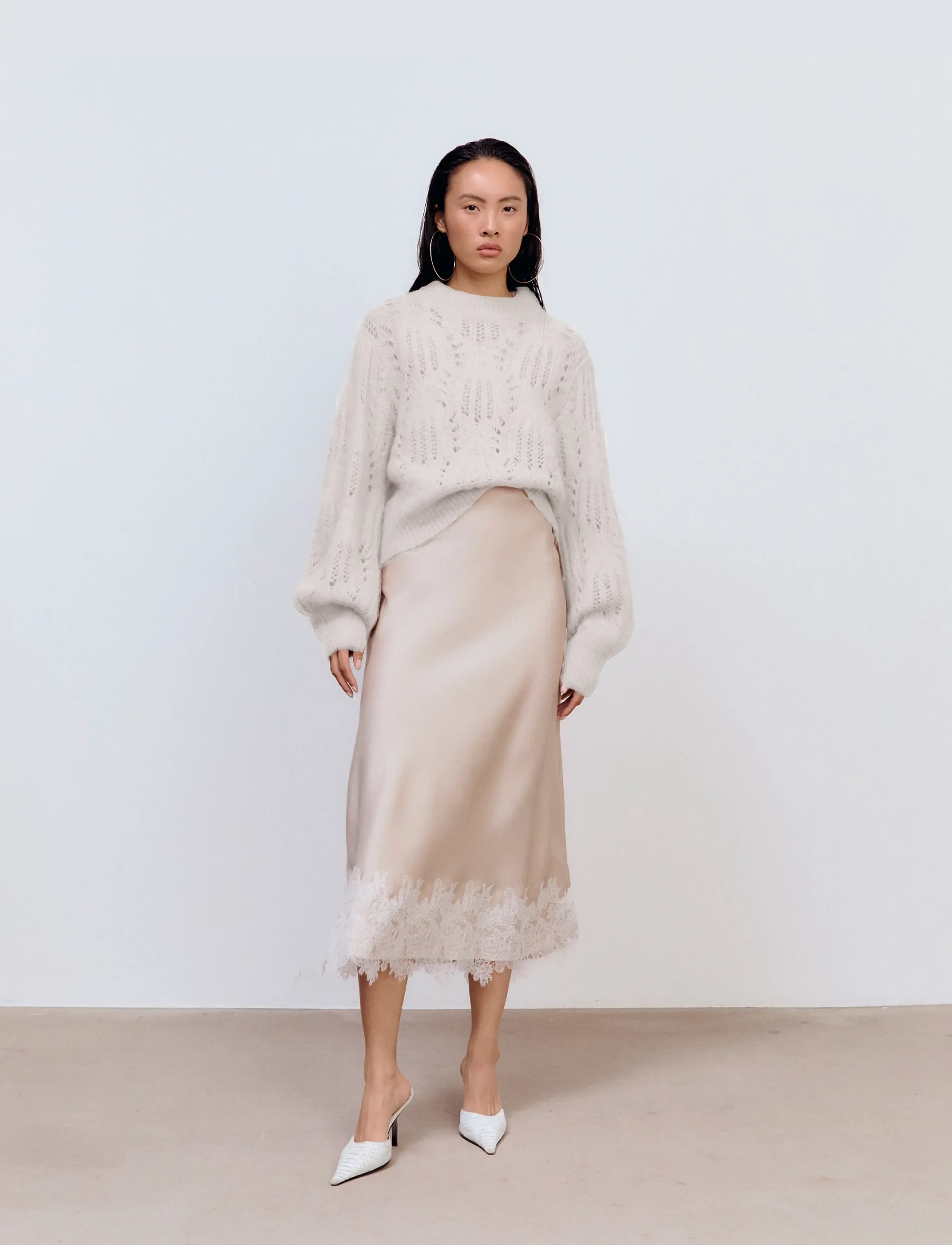 Ida Sjöstedt ANA SKIRT - Seelikud - BEIGE / beige