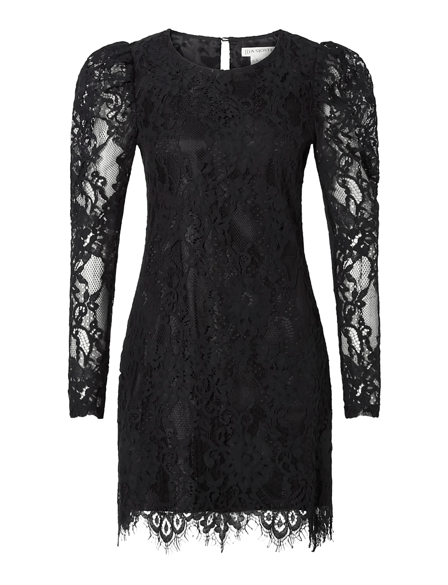 Ida Sjöstedt - KAIA DRESS - blondekjoler - black lace - 1