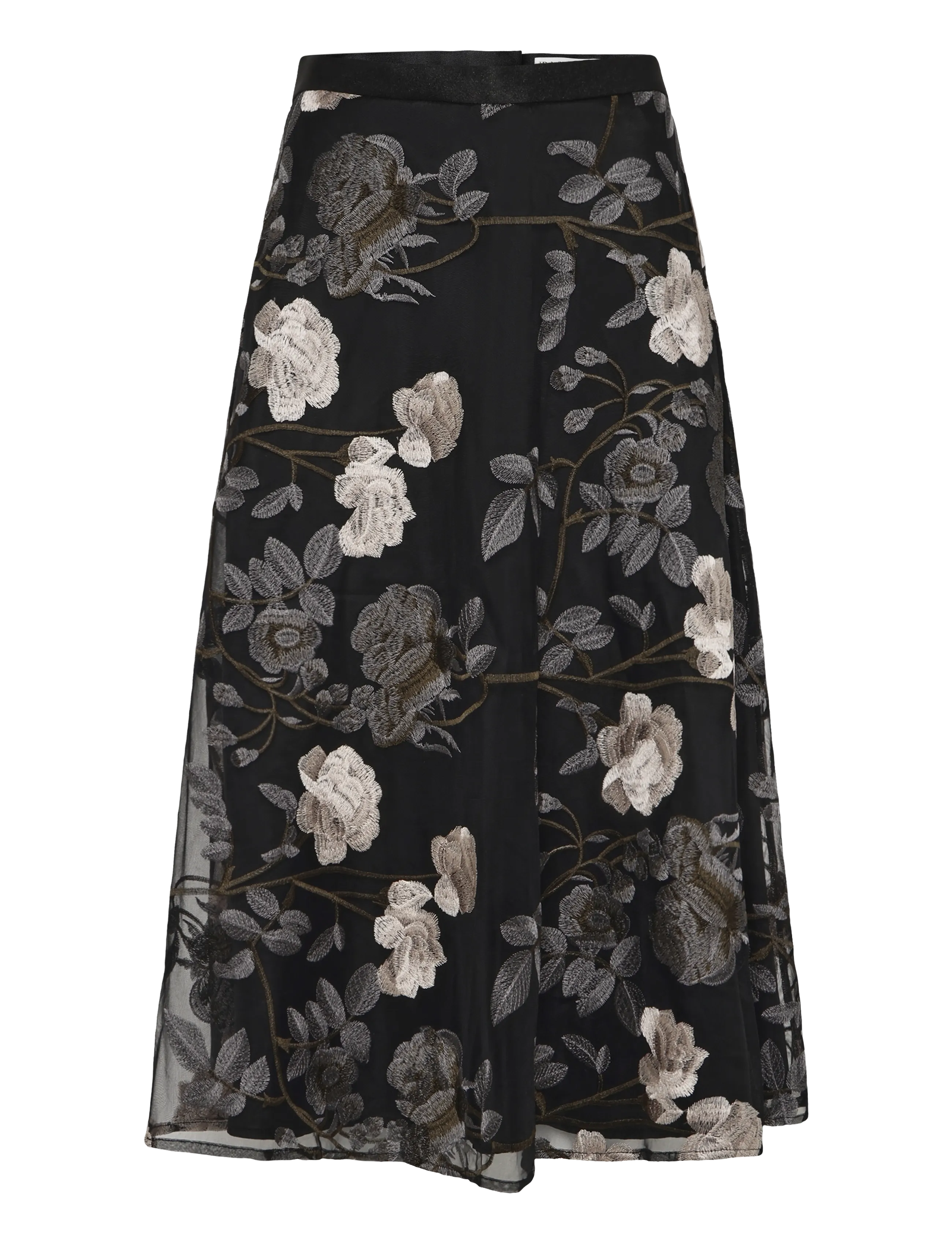 Ida Sjöstedt - RAVEN SKIRT - midi kjolar - grey floral - 1