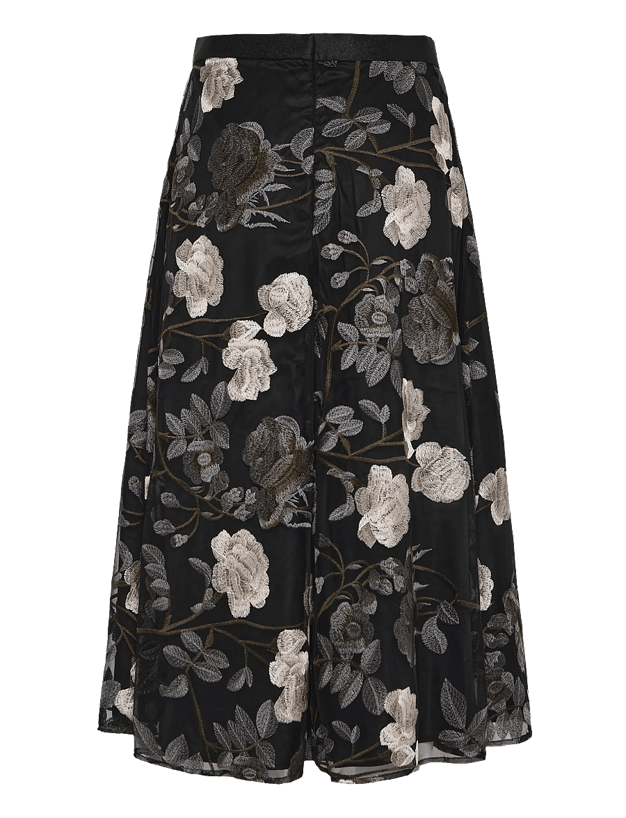 Ida Sjöstedt - RAVEN SKIRT - midi kjolar - grey floral - 2