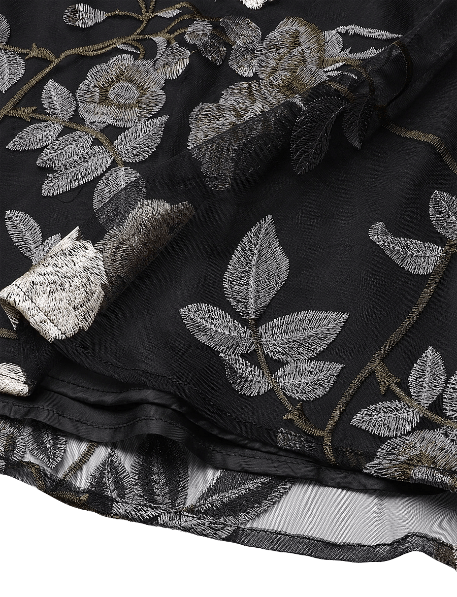 Ida Sjöstedt - RAVEN SKIRT - midi kjolar - grey floral - 4