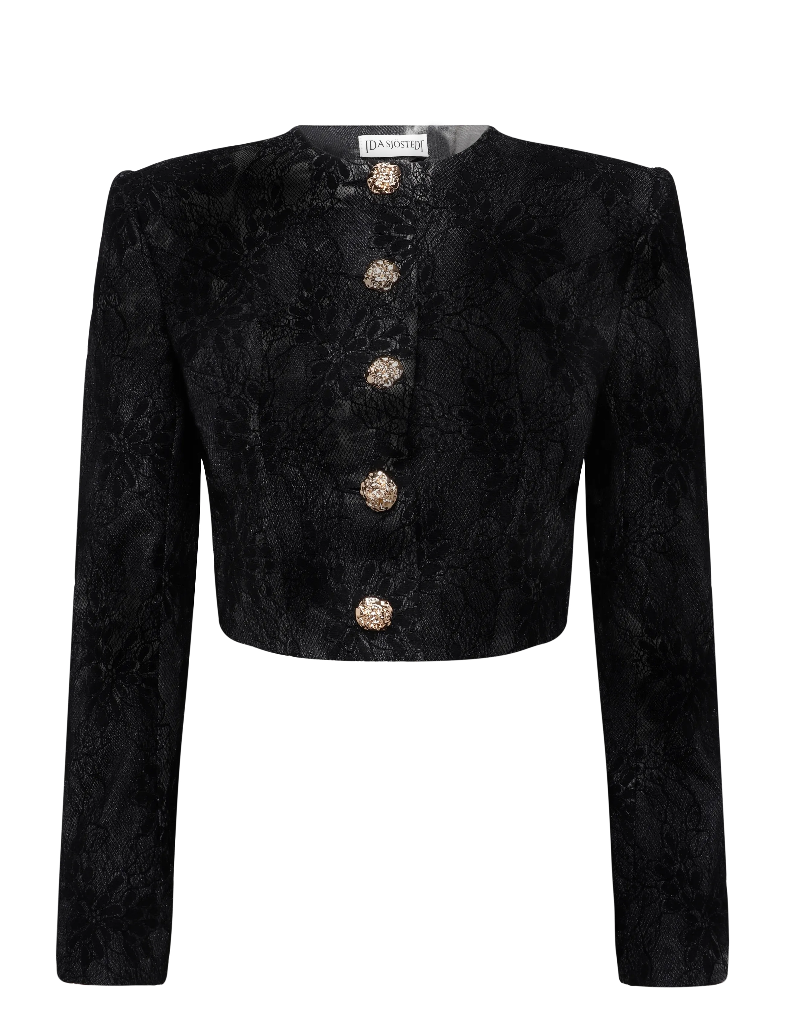 Ida Sjöstedt FAYE JACKET - Cropped-Blazer - BLACK TIE DYE / black