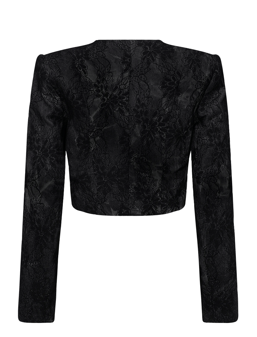 Ida Sjöstedt - FAYE JACKET - cropped-blazer - black tie dye - 2
