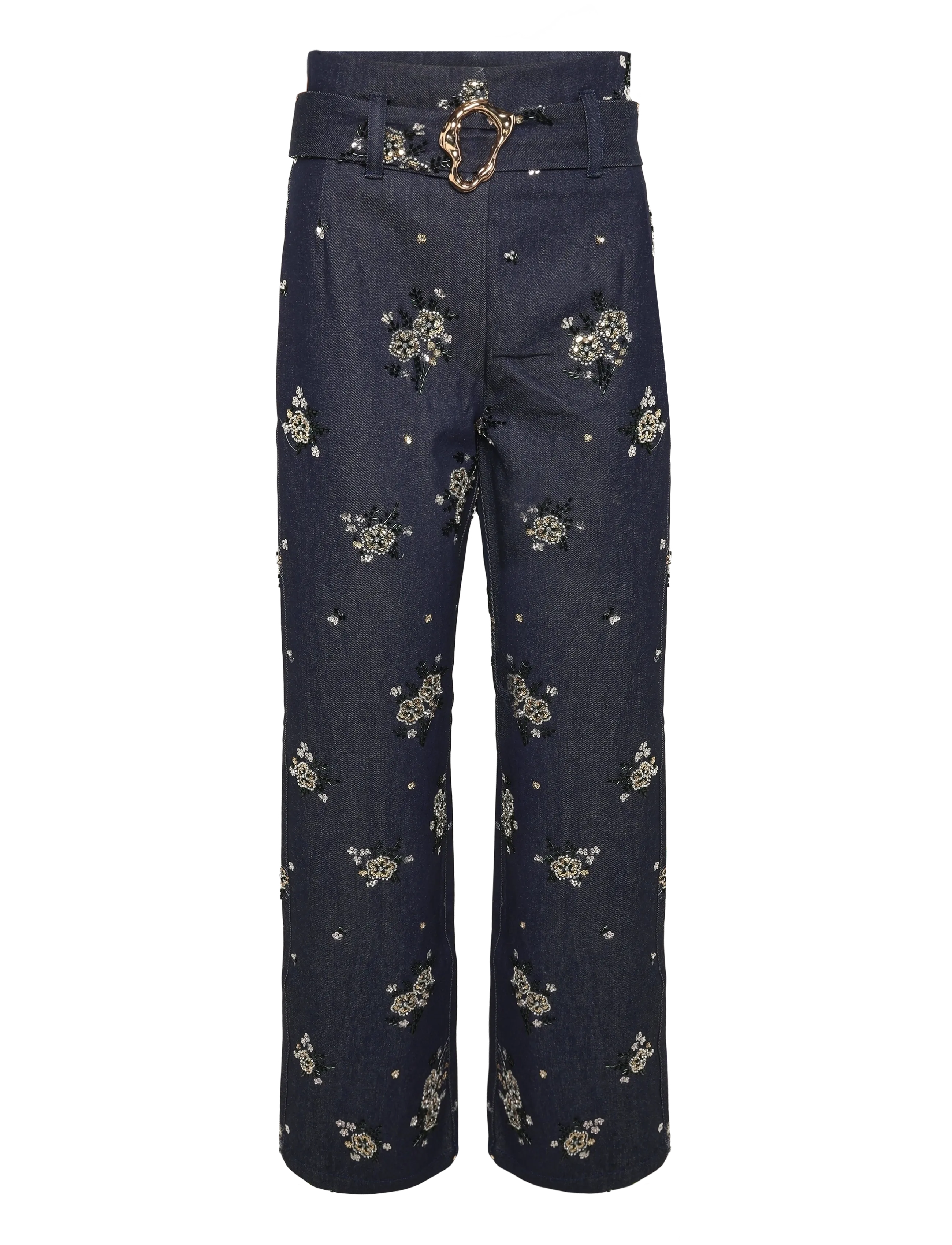 Ida Sjöstedt - SANDOVAL TROUSERS - hose mit geradem bein - dark blue - 1