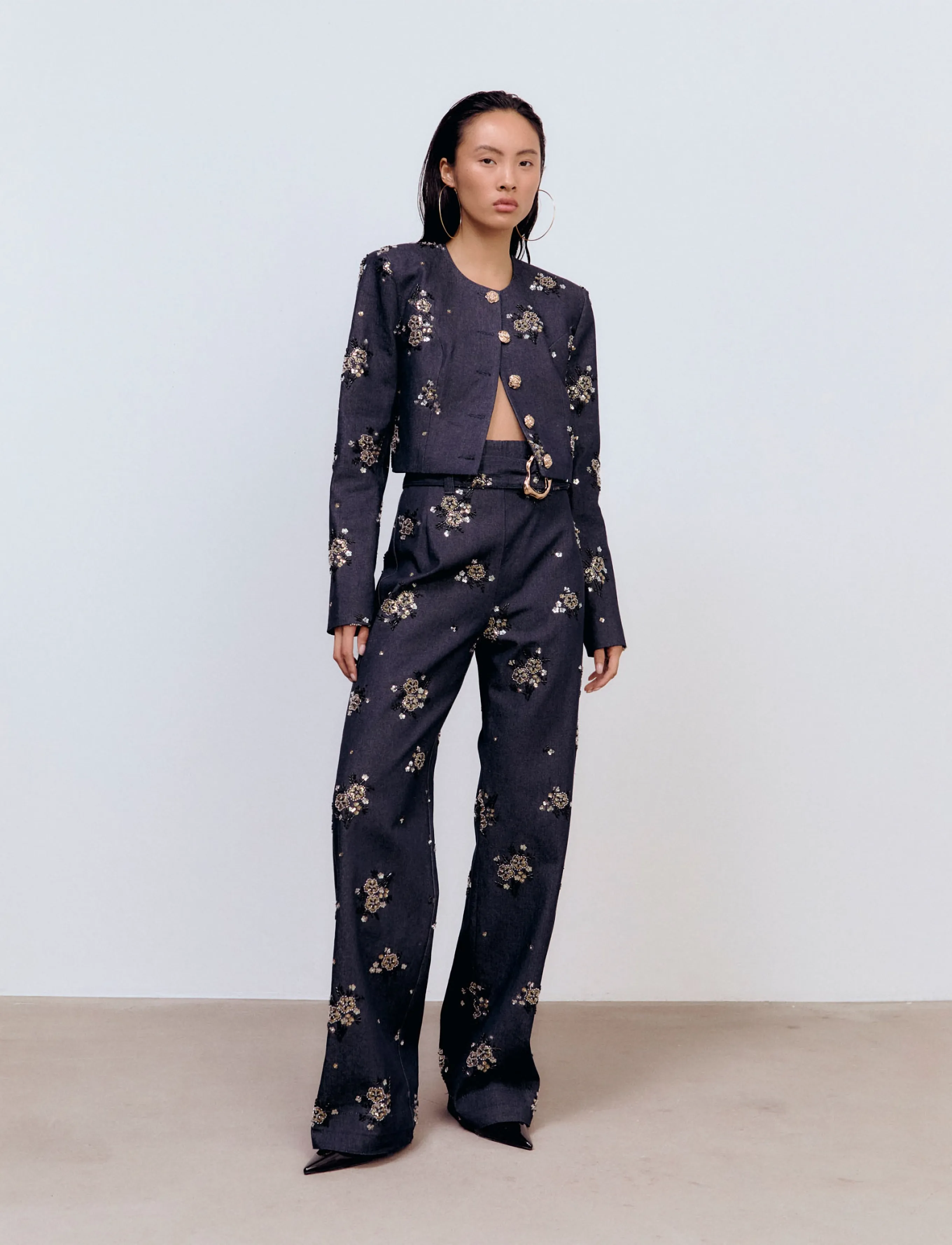 Ida Sjöstedt SANDOVAL TROUSERS - Modetrends - DARK BLUE / navy