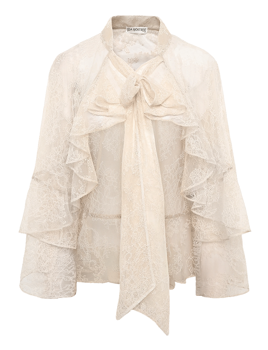 Ida Sjöstedt - ALLYSON BLOUSE - langärmelige blusen - light beige - 1