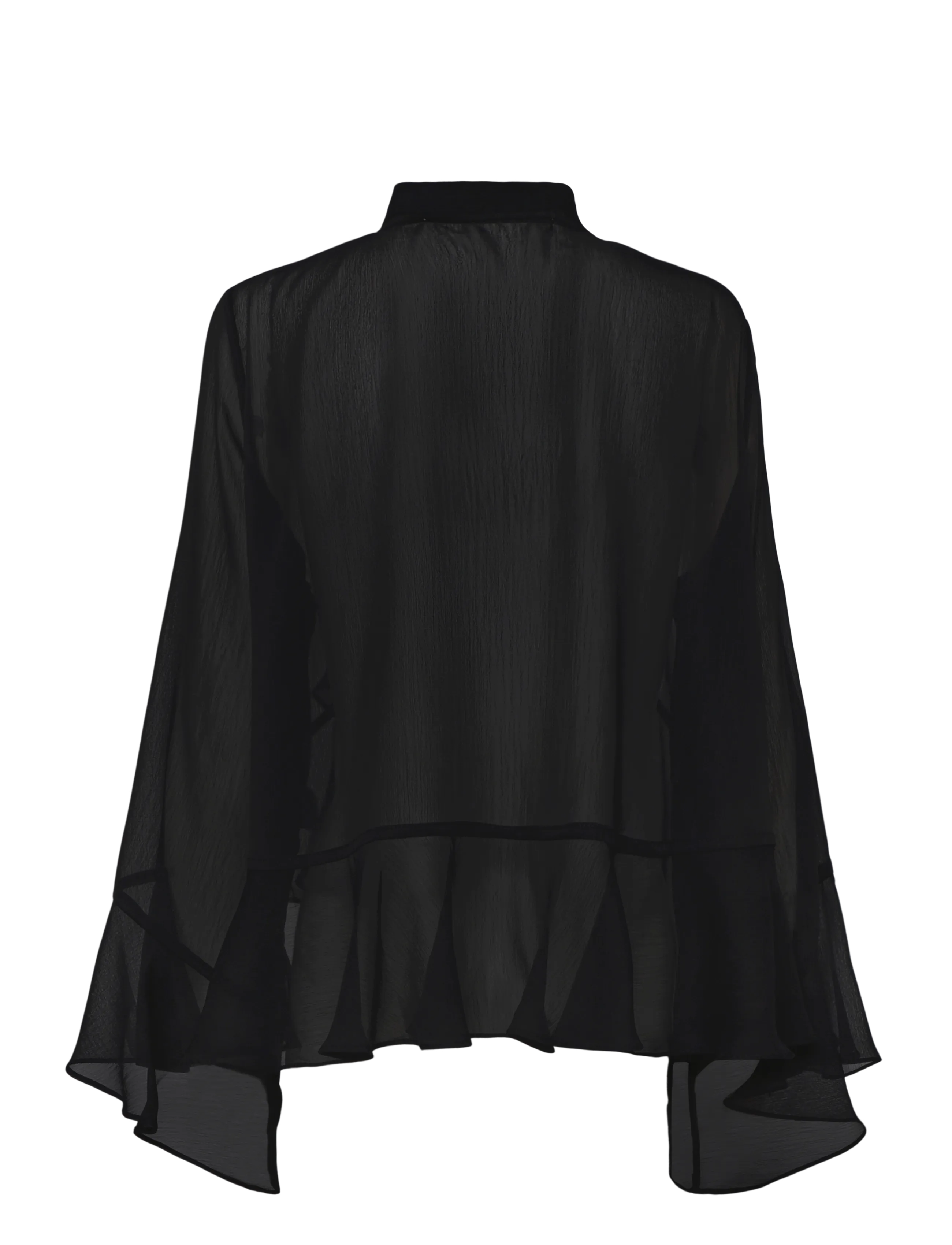 Ida Sjöstedt - ALLYSON BLOUSE - long sleeved blouses - black - 2