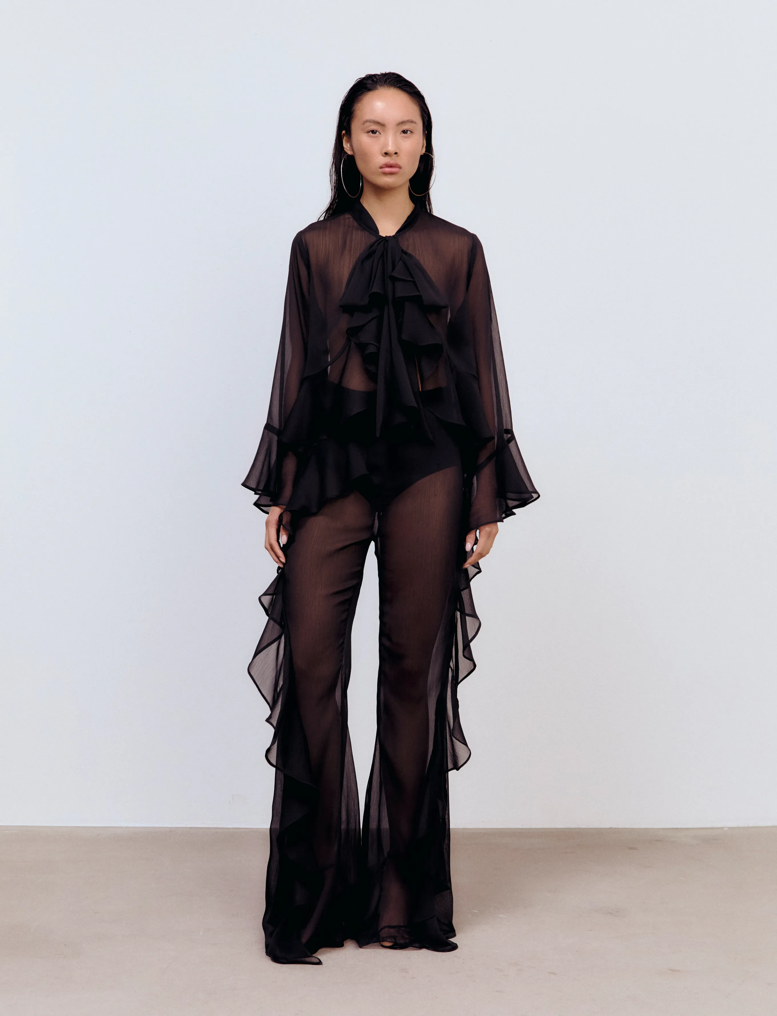 Ida Sjöstedt ALLYSON BLOUSE - Blouses - BLACK / black