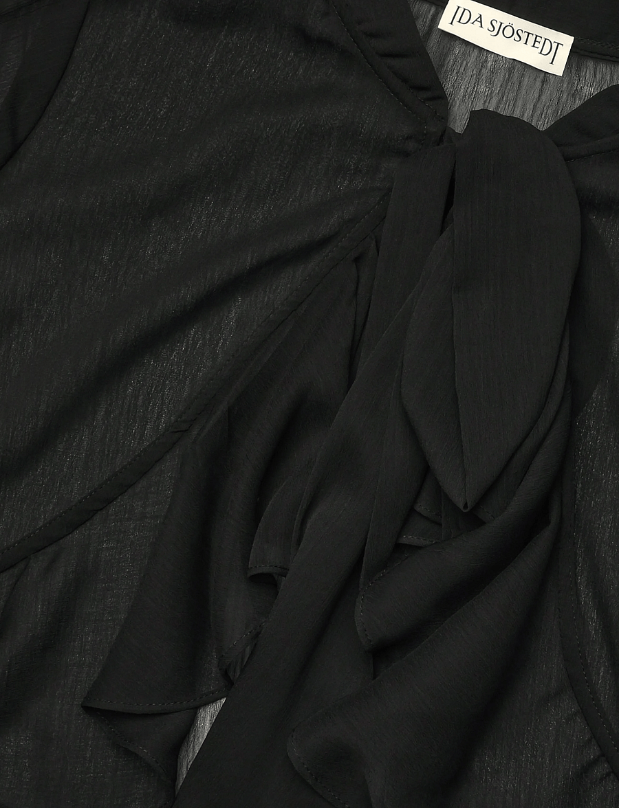 Ida Sjöstedt - ALLYSON BLOUSE - long sleeved blouses - black - 3