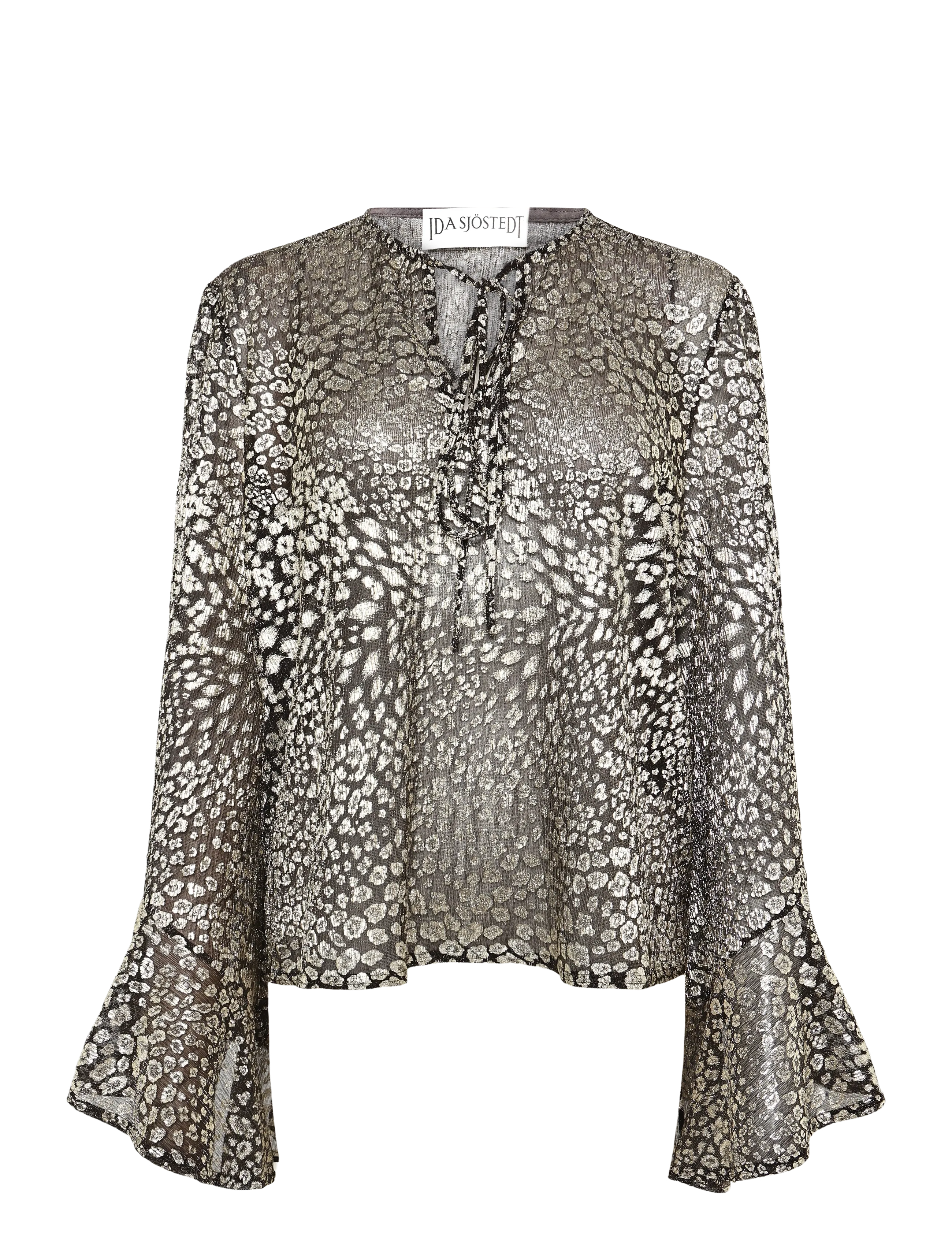 Ida Sjöstedt JENNIFER BLOUSE - Modetrends - GOLD BROWN SHIMMER / brown