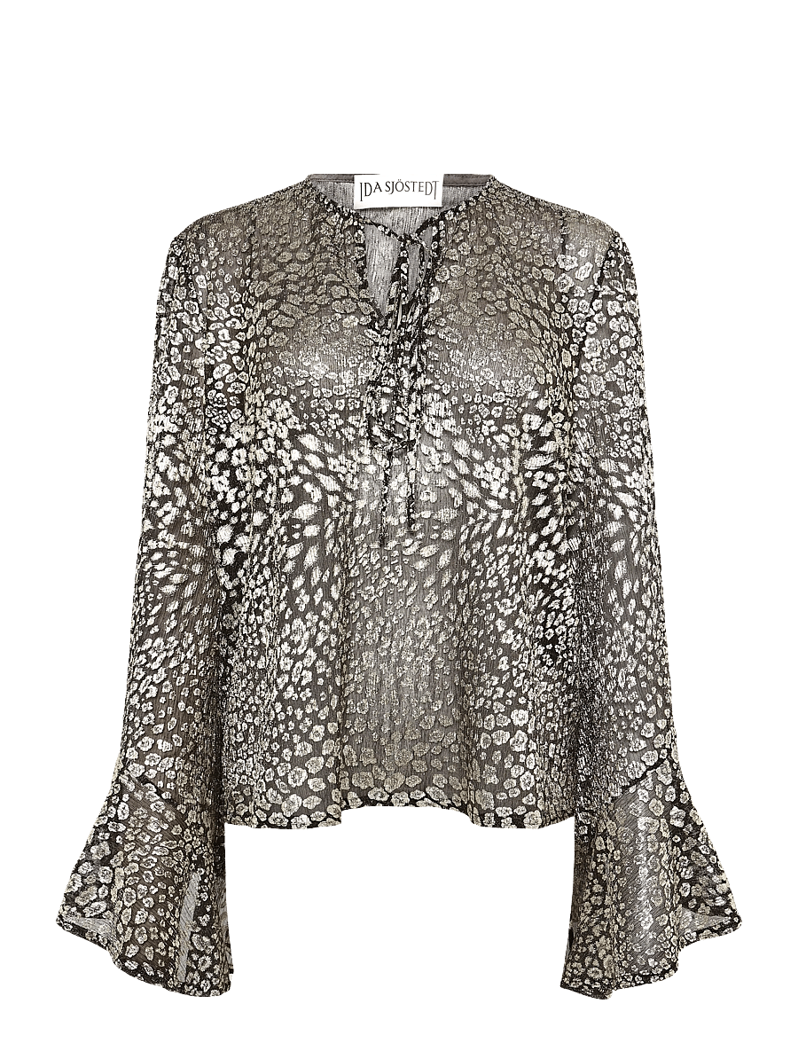 Ida Sjöstedt - JENNIFER BLOUSE - pitkähihaiset puserot - gold brown shimmer - 1