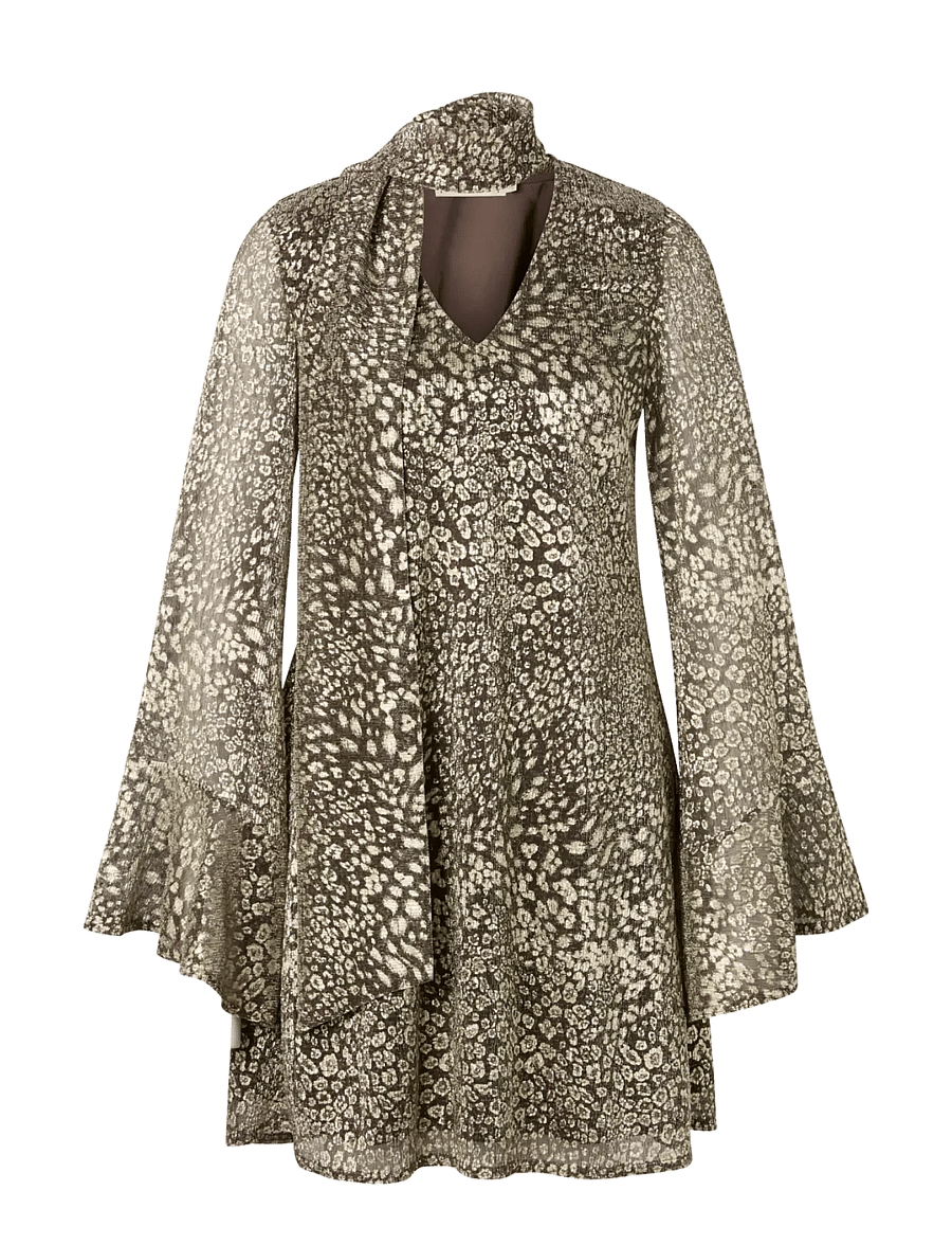 Ida Sjöstedt - MARIANNE DRESS - korte kjoler - gold brown shimmer - 1