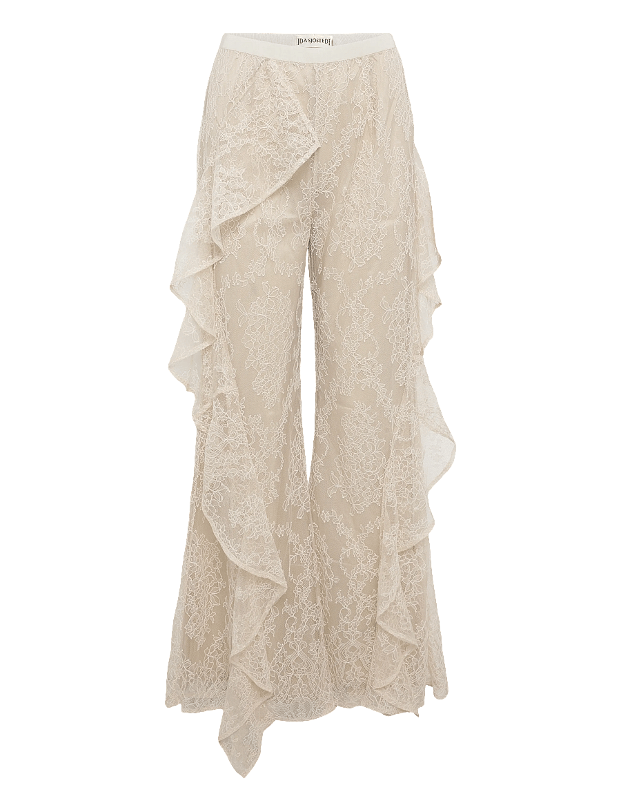 Ida Sjöstedt - ELIANA TROUSERS - vida byxor - light beige - 1
