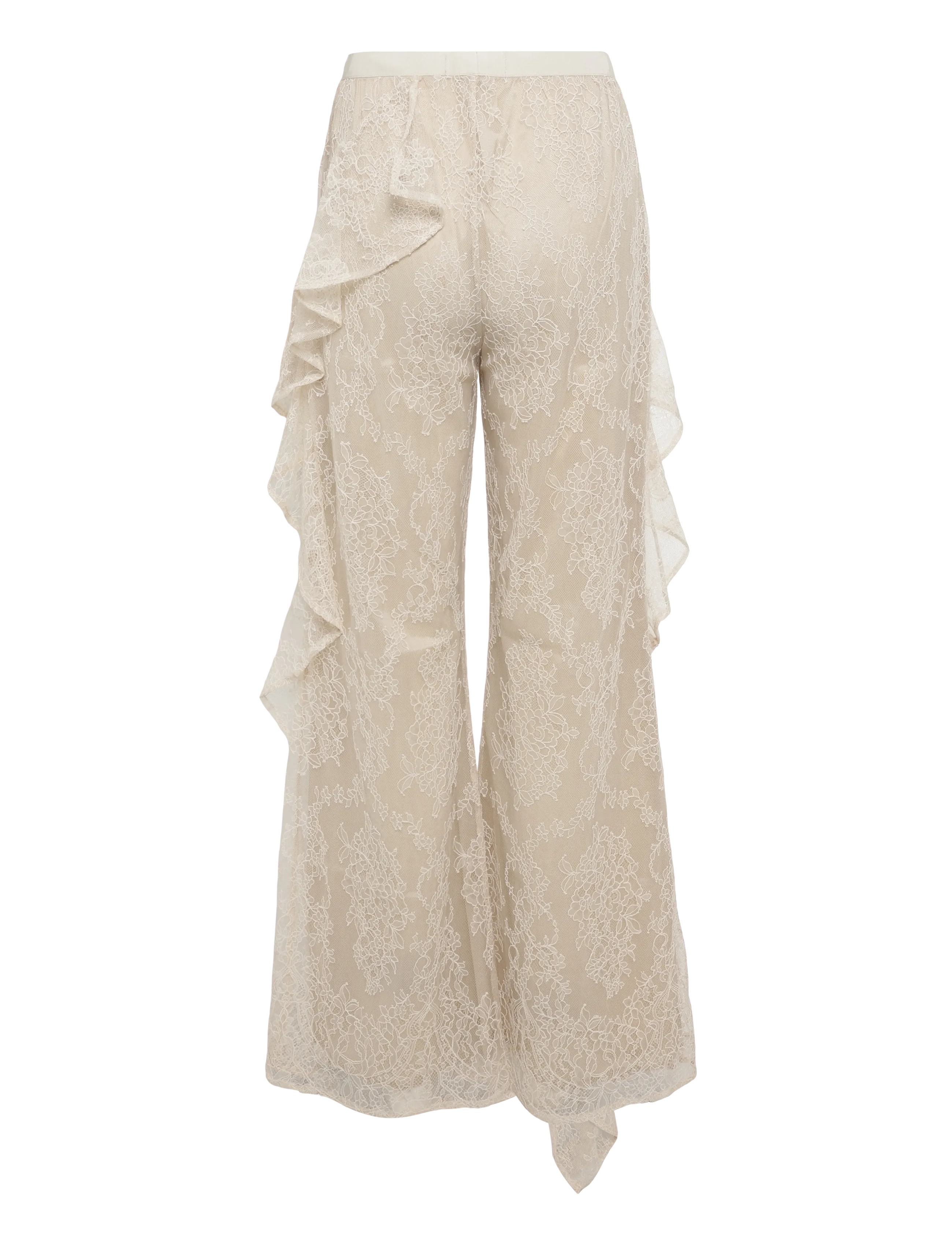 Ida Sjöstedt - ELIANA TROUSERS - wide leg trousers - light beige - 2