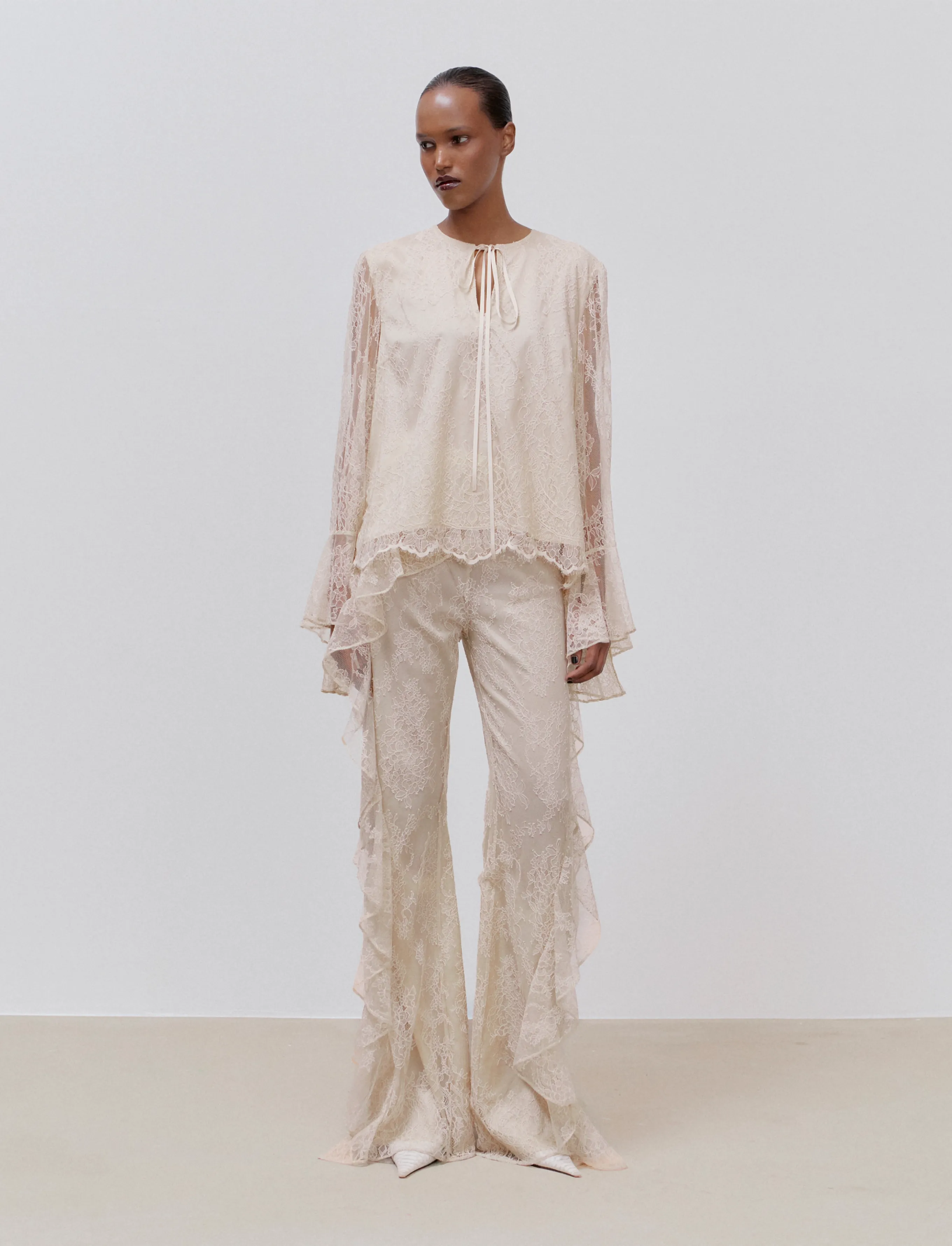 Ida Sjöstedt ELIANA TROUSERS - Trousers - LIGHT BEIGE / beige