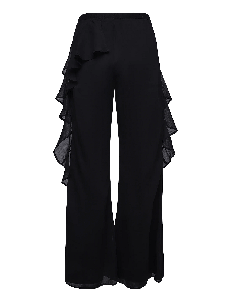 Ida Sjöstedt - ELIANA TROUSERS - schlaghosen - black - 2