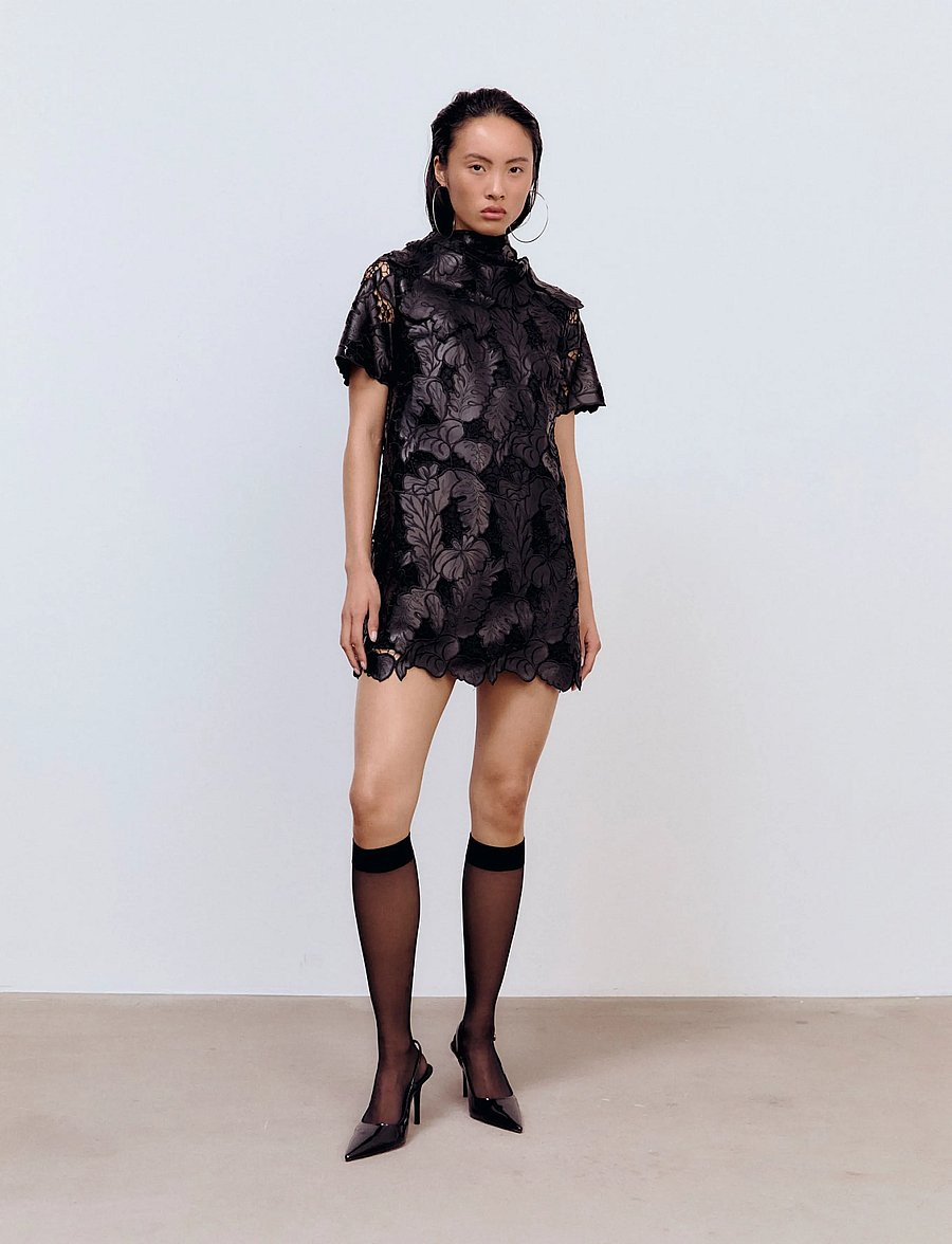 Ida Sjöstedt - LAVERNE DRESS - spetsklänningar - black - 0
