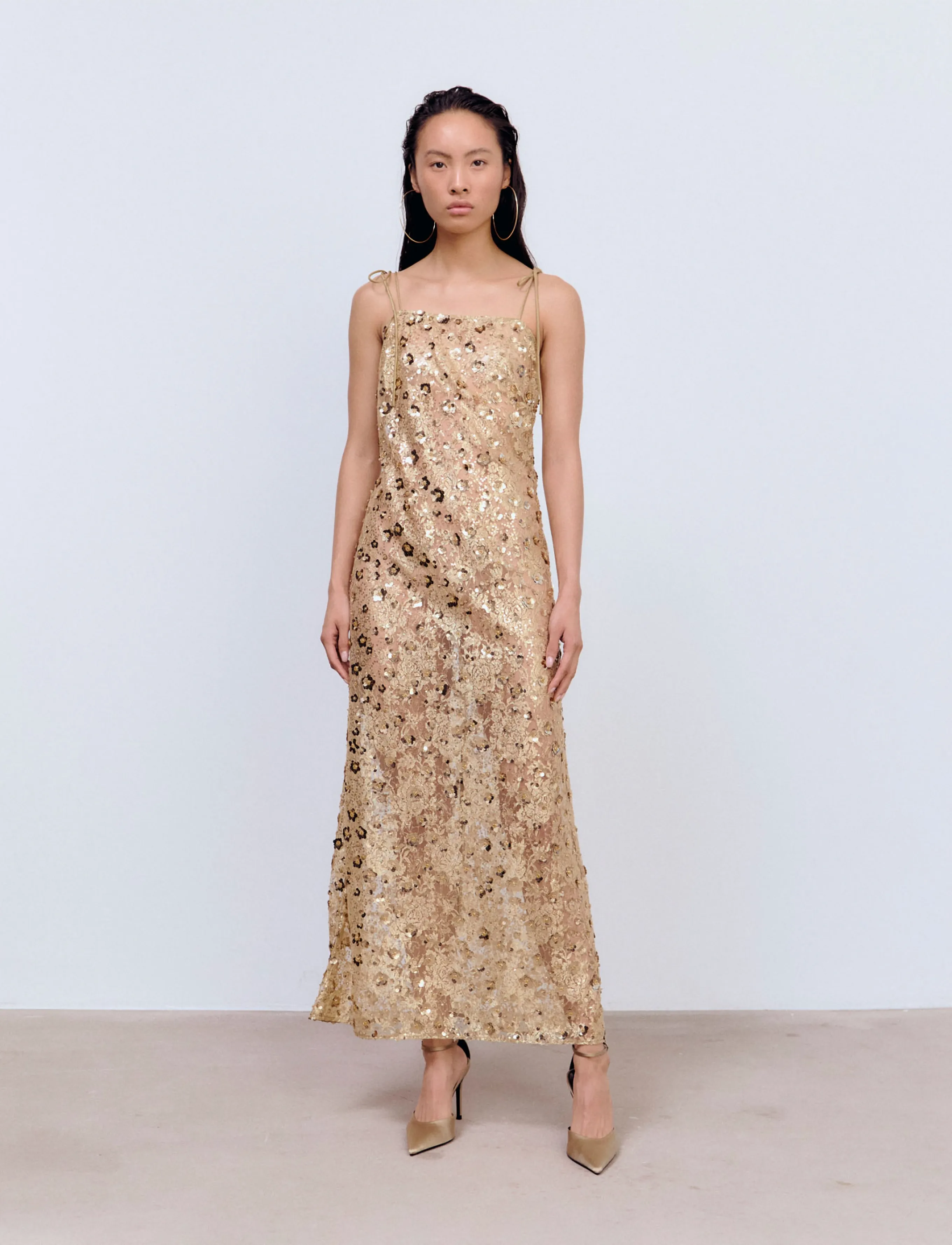 Ida Sjöstedt L VERA DRESS - Midi kjoler - GOLD (LINED) / gold