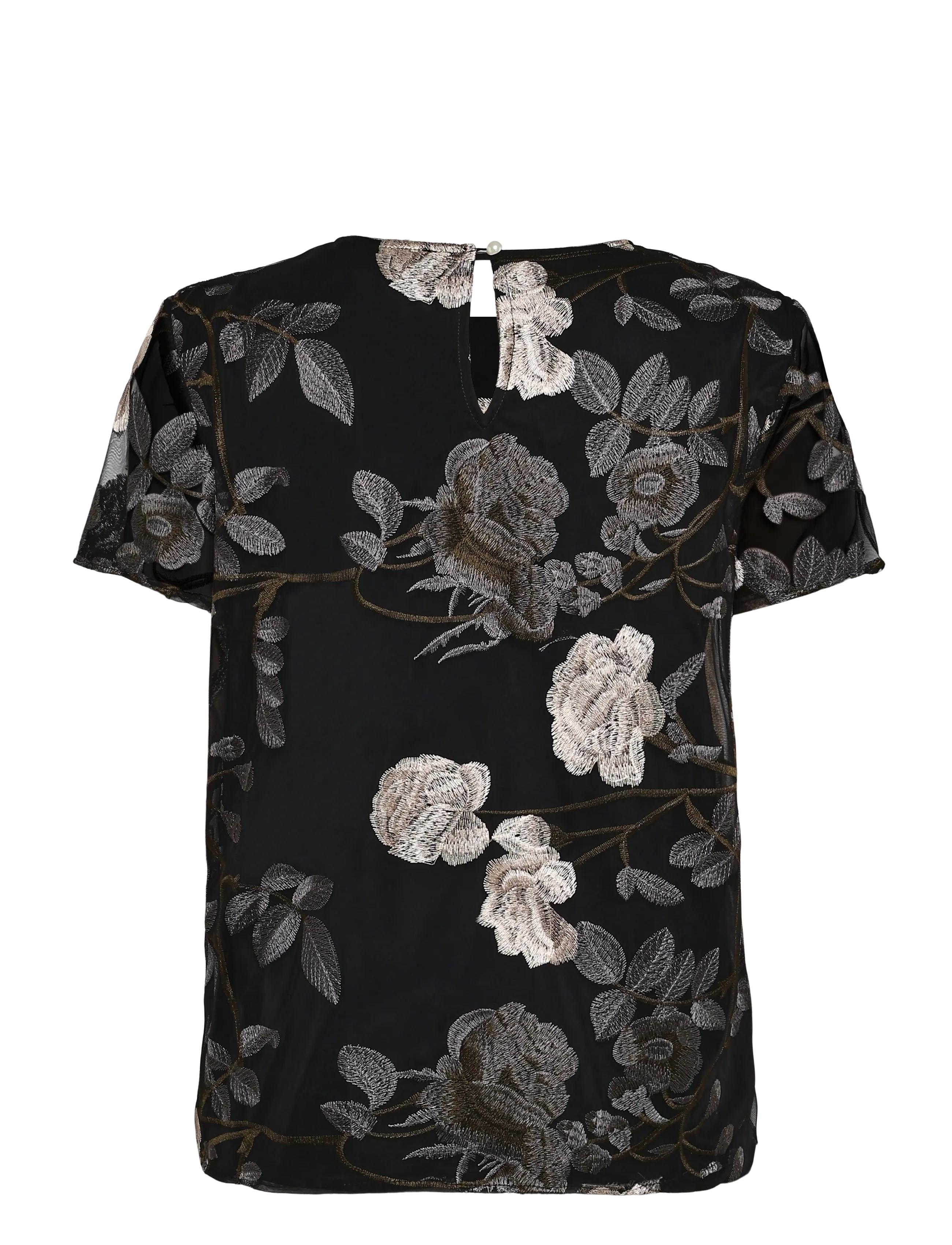Ida Sjöstedt - L LUCY TOP - t-särgid - grey floral (lined) - 2