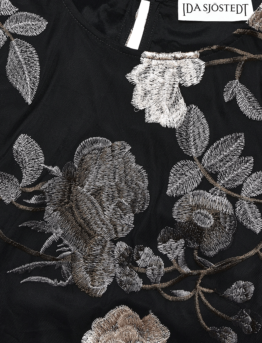 Ida Sjöstedt - L LUCY TOP - t-särgid - grey floral (lined) - 3