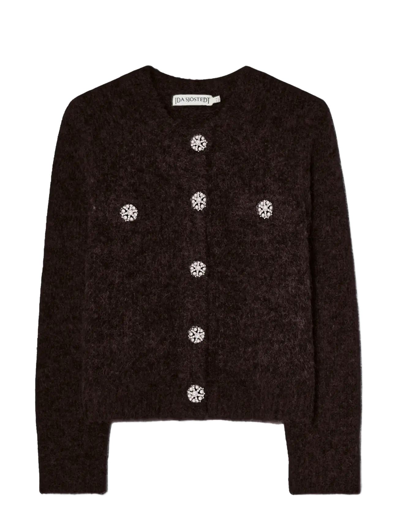 Ida Sjöstedt JADEN CARDIGAN - Tøj - BROWN BLACK / brown