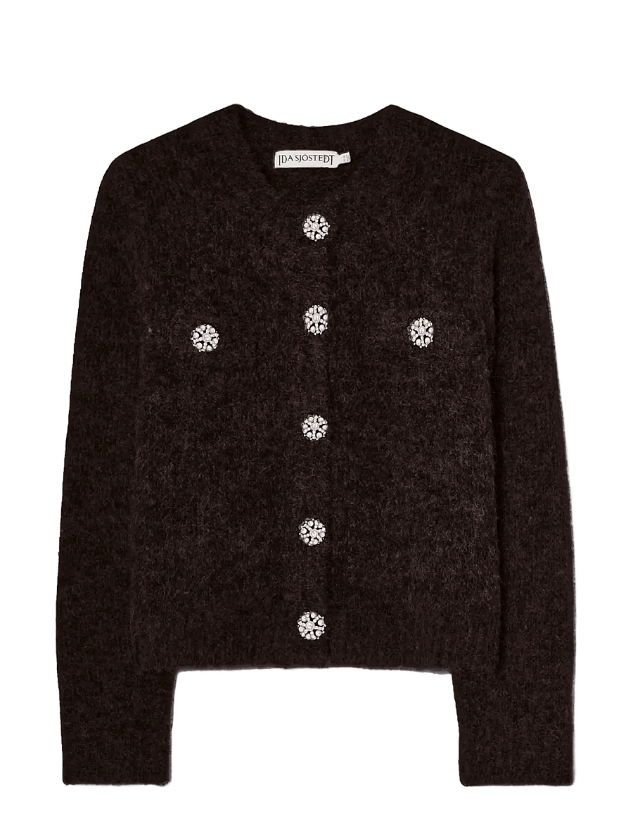 Ida Sjöstedt - JADEN CARDIGAN - cardigans - brown black - 1